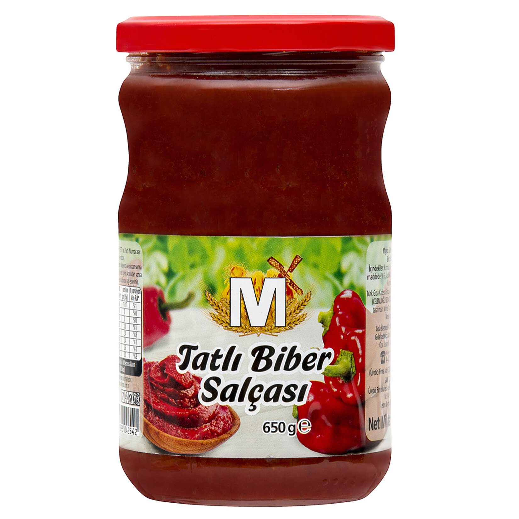 Migros Tatlı Biber Salçası Cam 650 G - Görsel 1