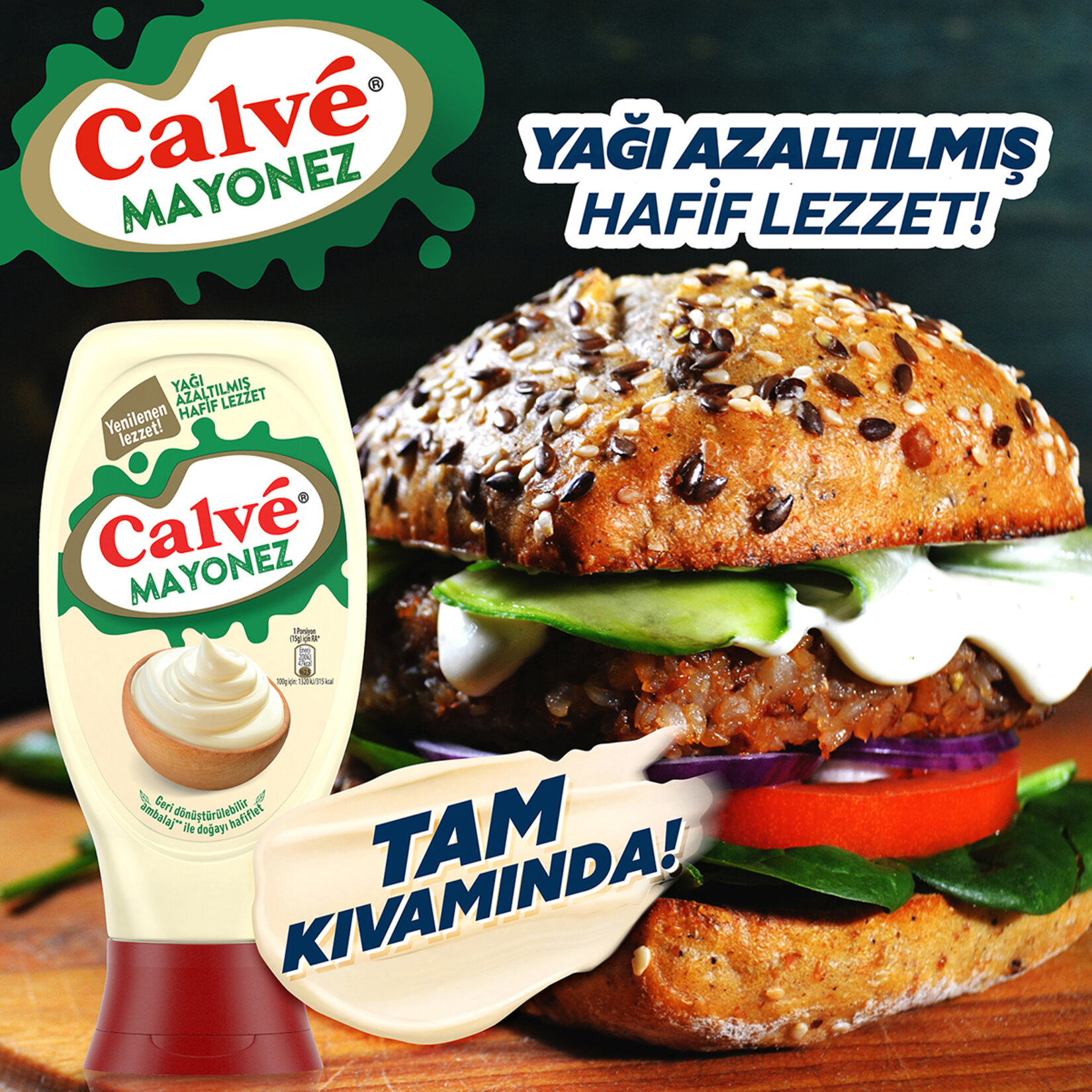 Calve İkili Set Acı Ketçap 610 G + Mayonez 540 G - Görsel 4