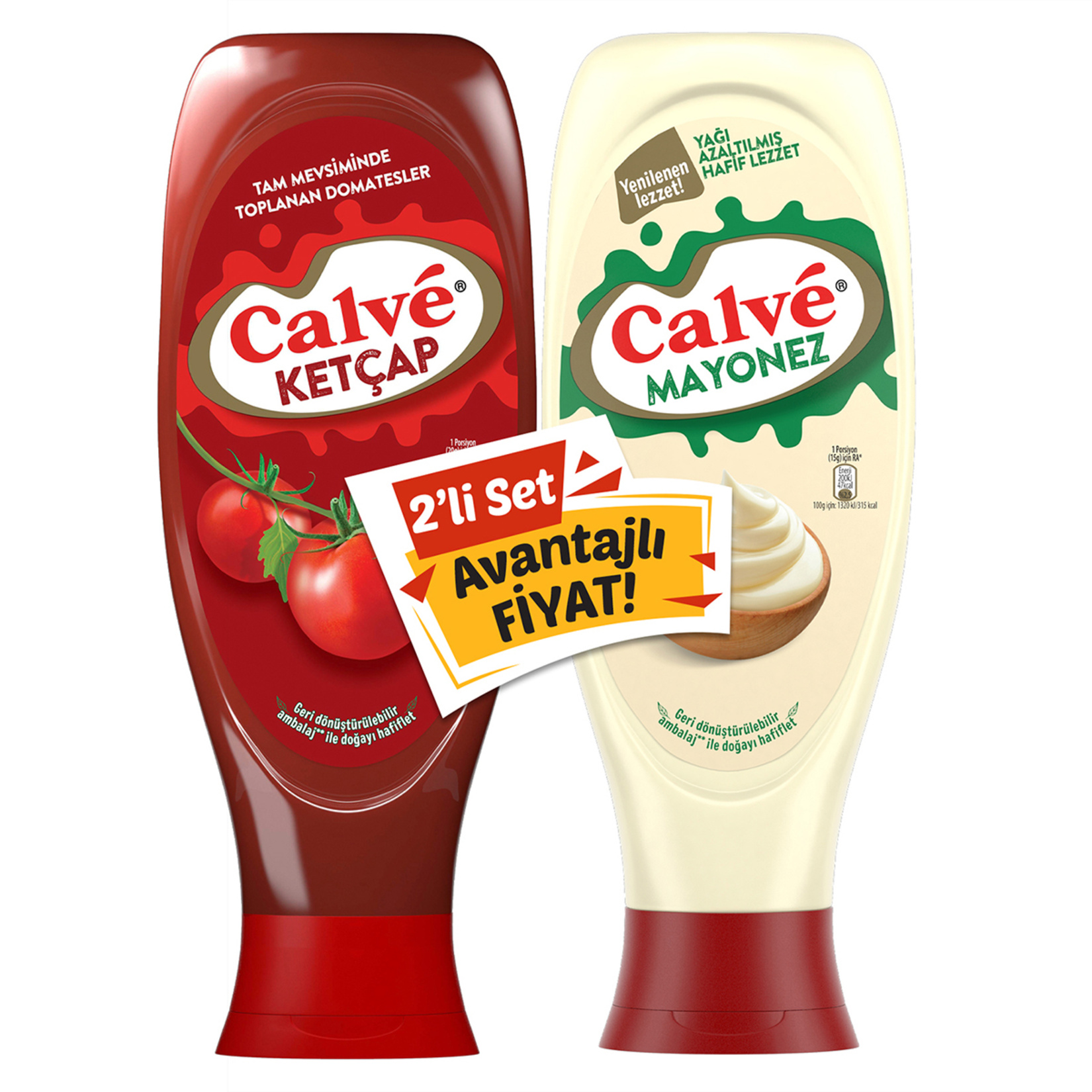 Calve İkili Set Ketçap 610 G + Mayonez 540 G - Görsel 1