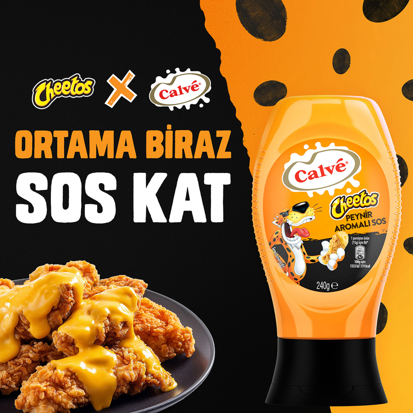 Calve Cheetos Peynir Aromalı Sos 240 G - Görsel 3