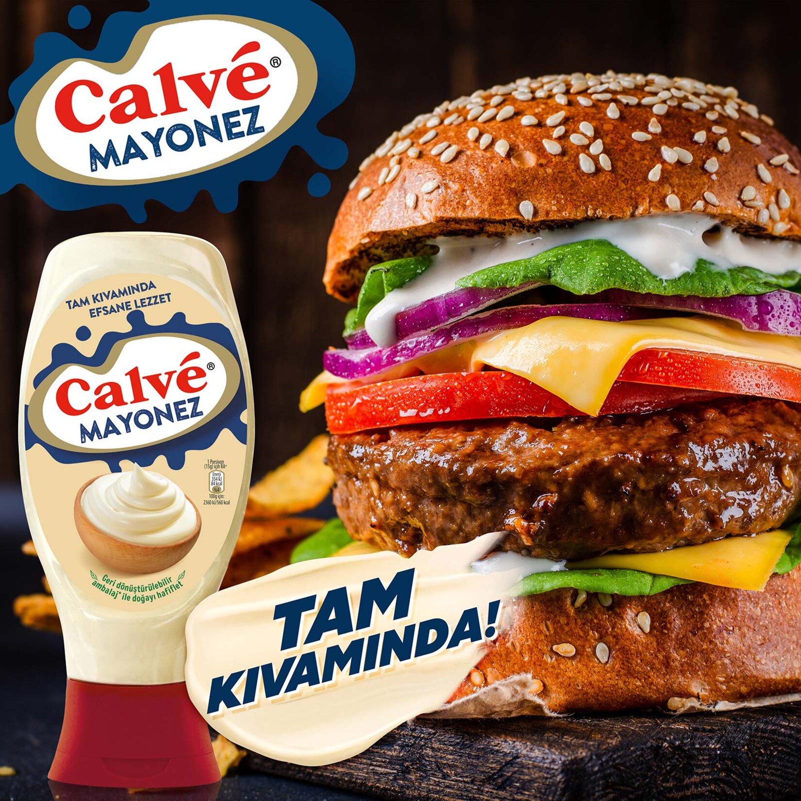 Calve Mayonez Tam Kıvamında Efsane Lezzet 350 g - Görsel 3