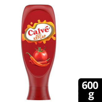Calve Ketçap Acılı Tam Mevsiminde Toplanan Domatesler Hafif Orta Acı 600 G