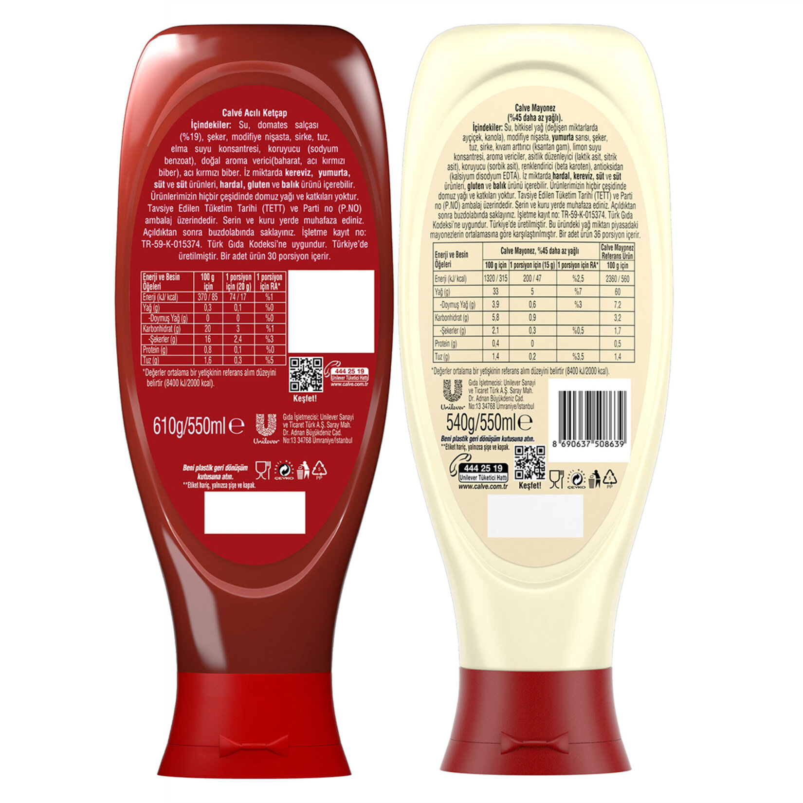 Calve Acılı Ketçap 600 g + Light Mayonez 540 g 2'li Set - Görsel 5