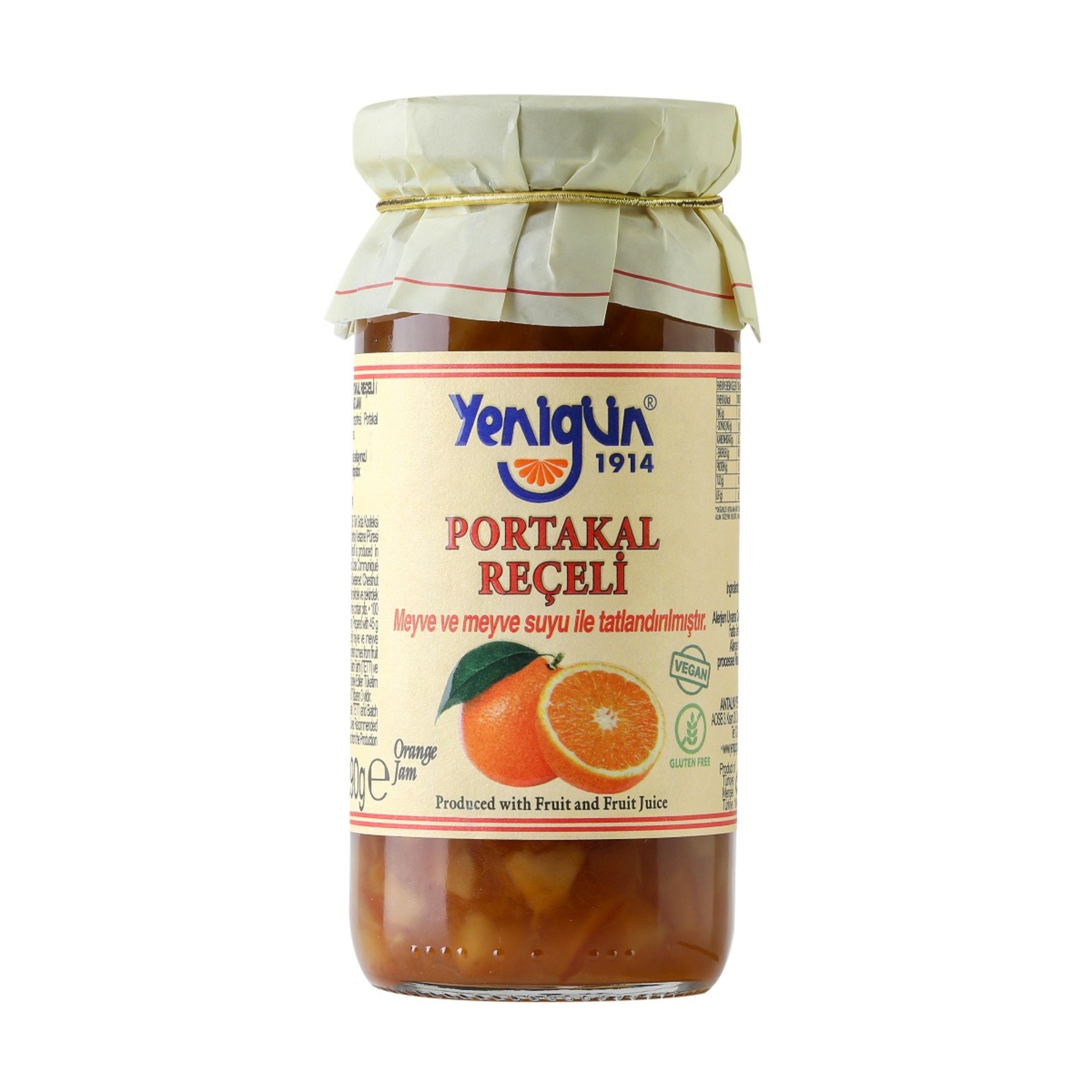 Yenigün Şeker İlavesiz Portakal Kabuğu Reçeli 290 G