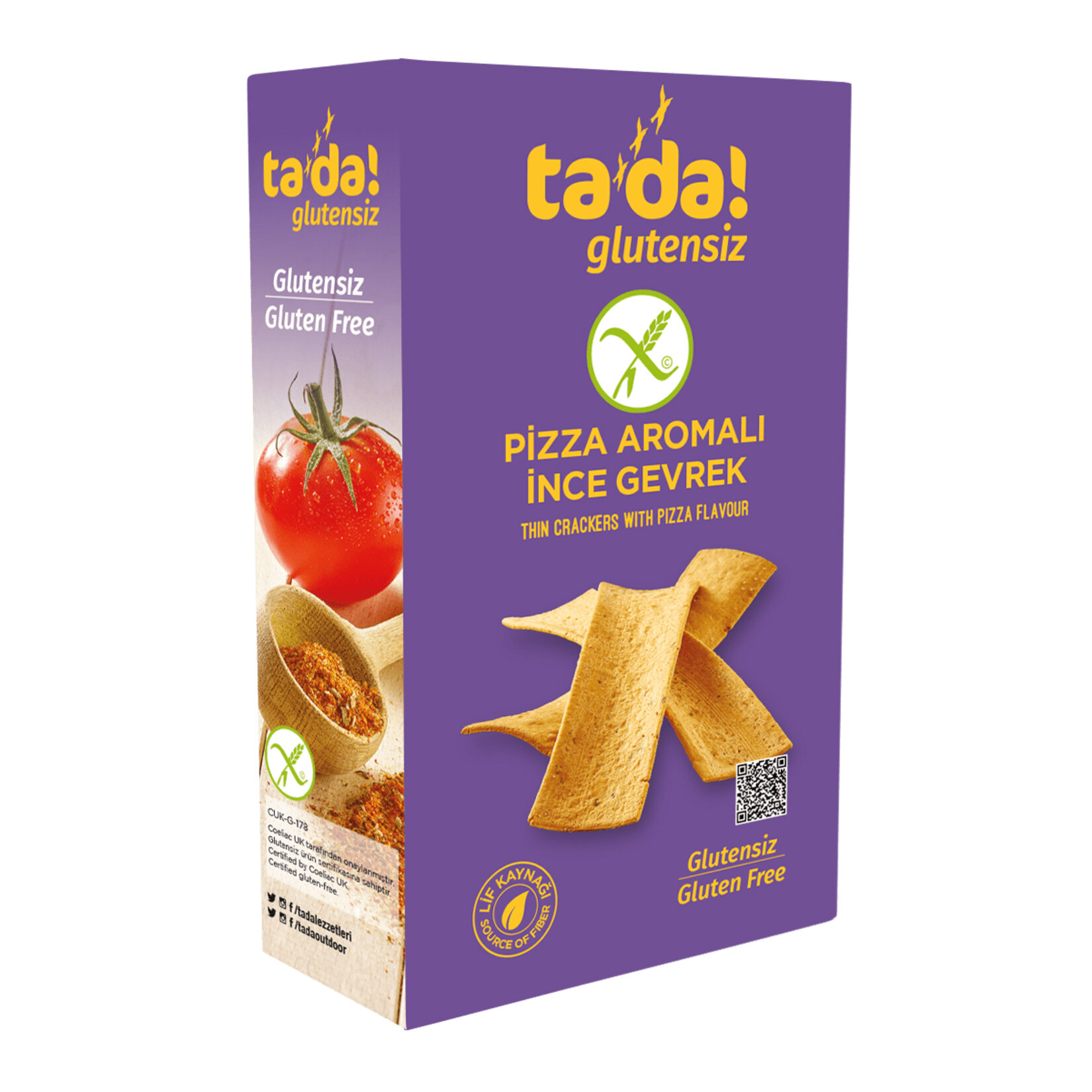 Tada Glutensiz Pizza Aromalı İnce Gevrek 85 G