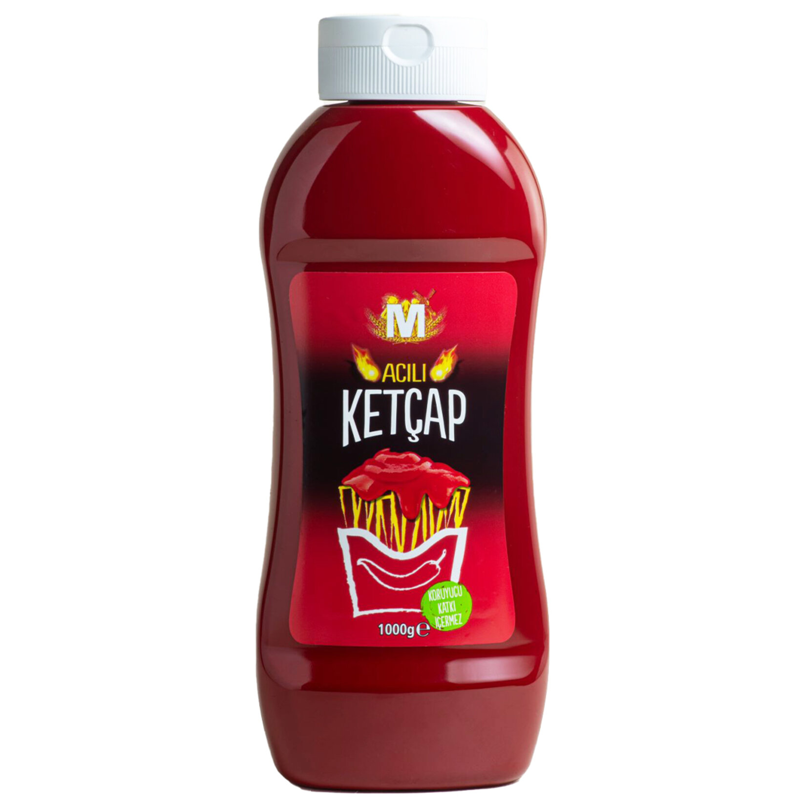 Migros Acılı Ketçap 1000 G - Görsel 1