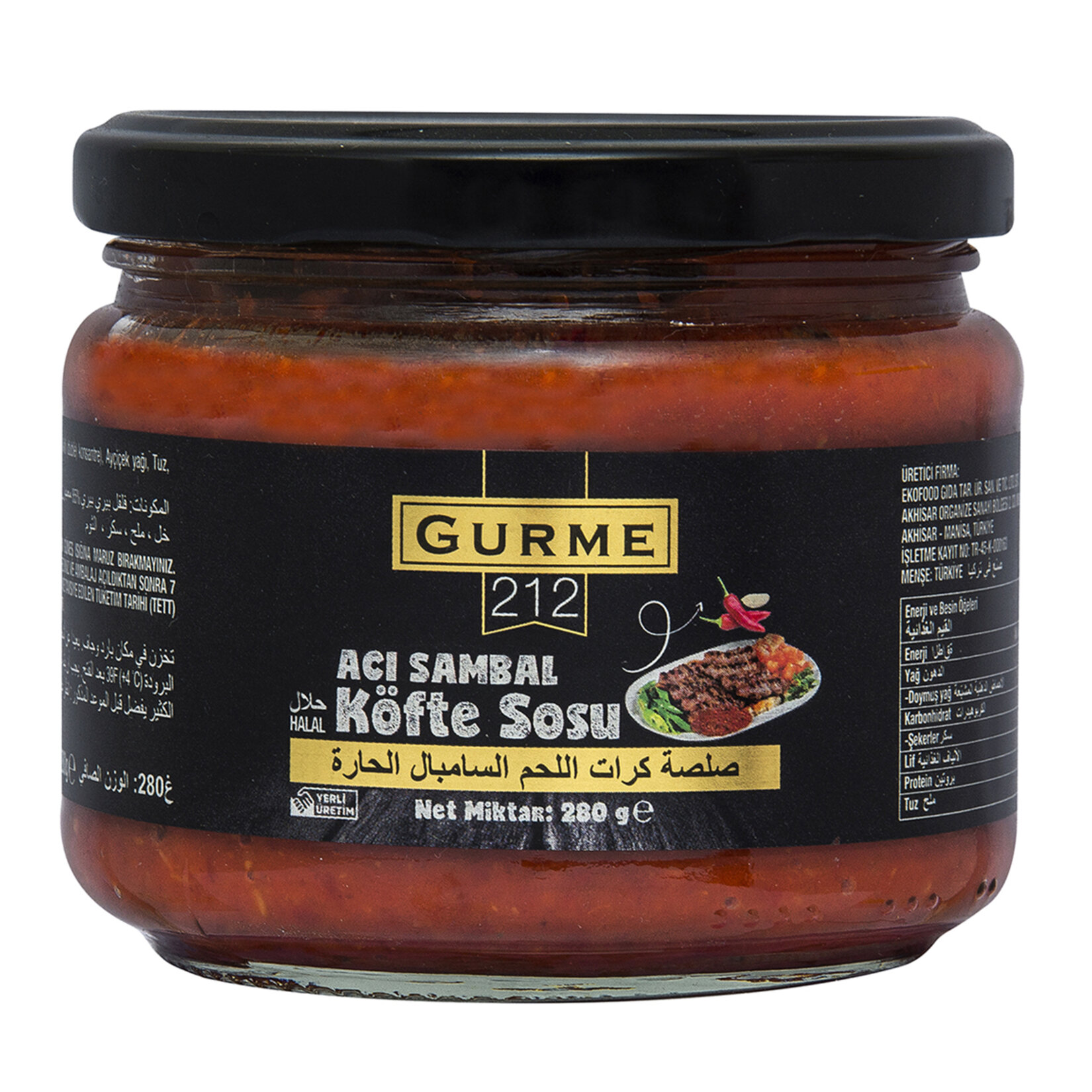 Gurme212 Acı Köfte Sosu 280 G