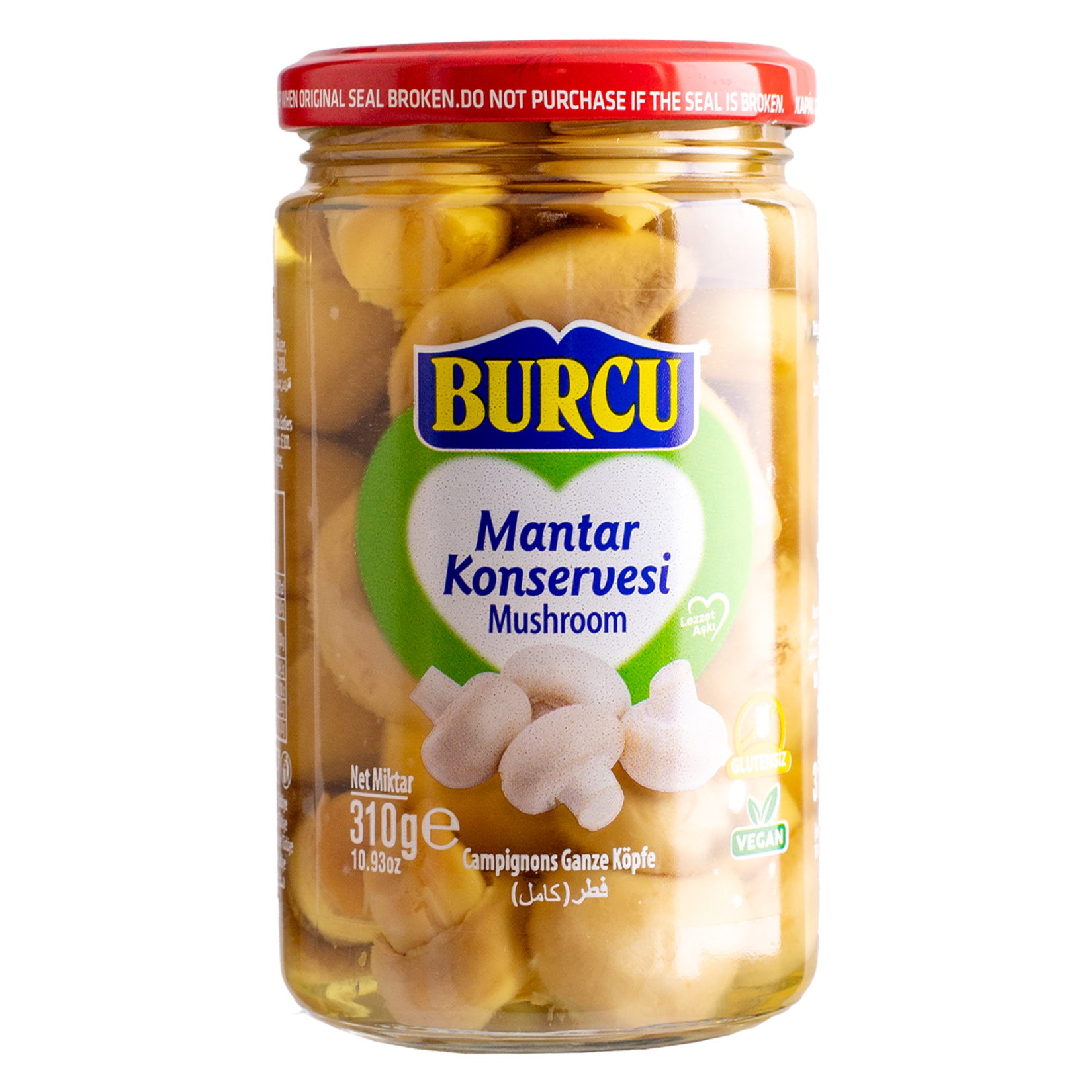 Burcu Bütün Mantar Konservesi 310 G - Görsel 1