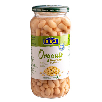 Burcu Organik Haşlanmış Fasulye 600 G