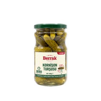 Berrak Az Tuzlu Kornişon Turşu 680 G