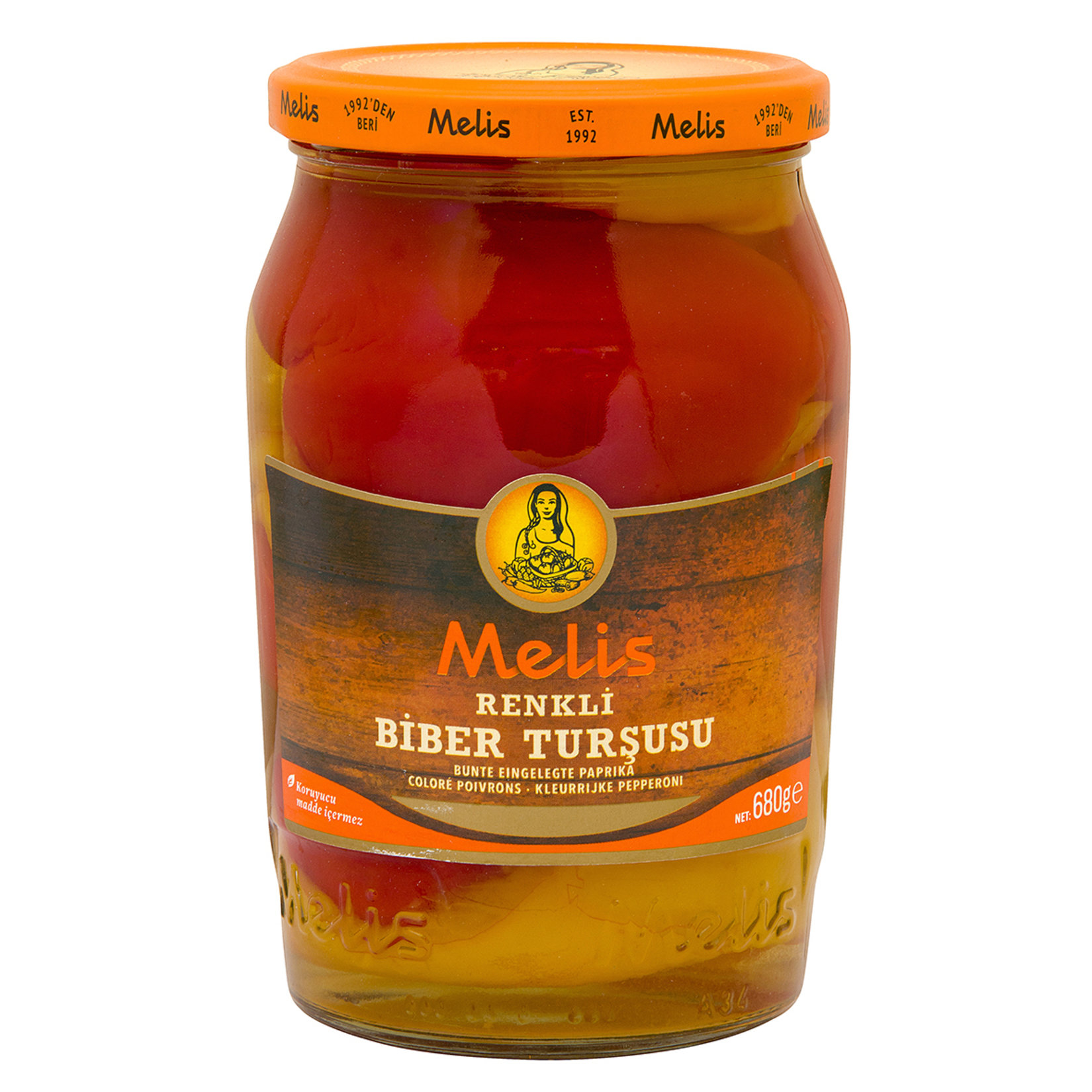 Melis Renkli Biber Turşusu Kaliforniya 680 G