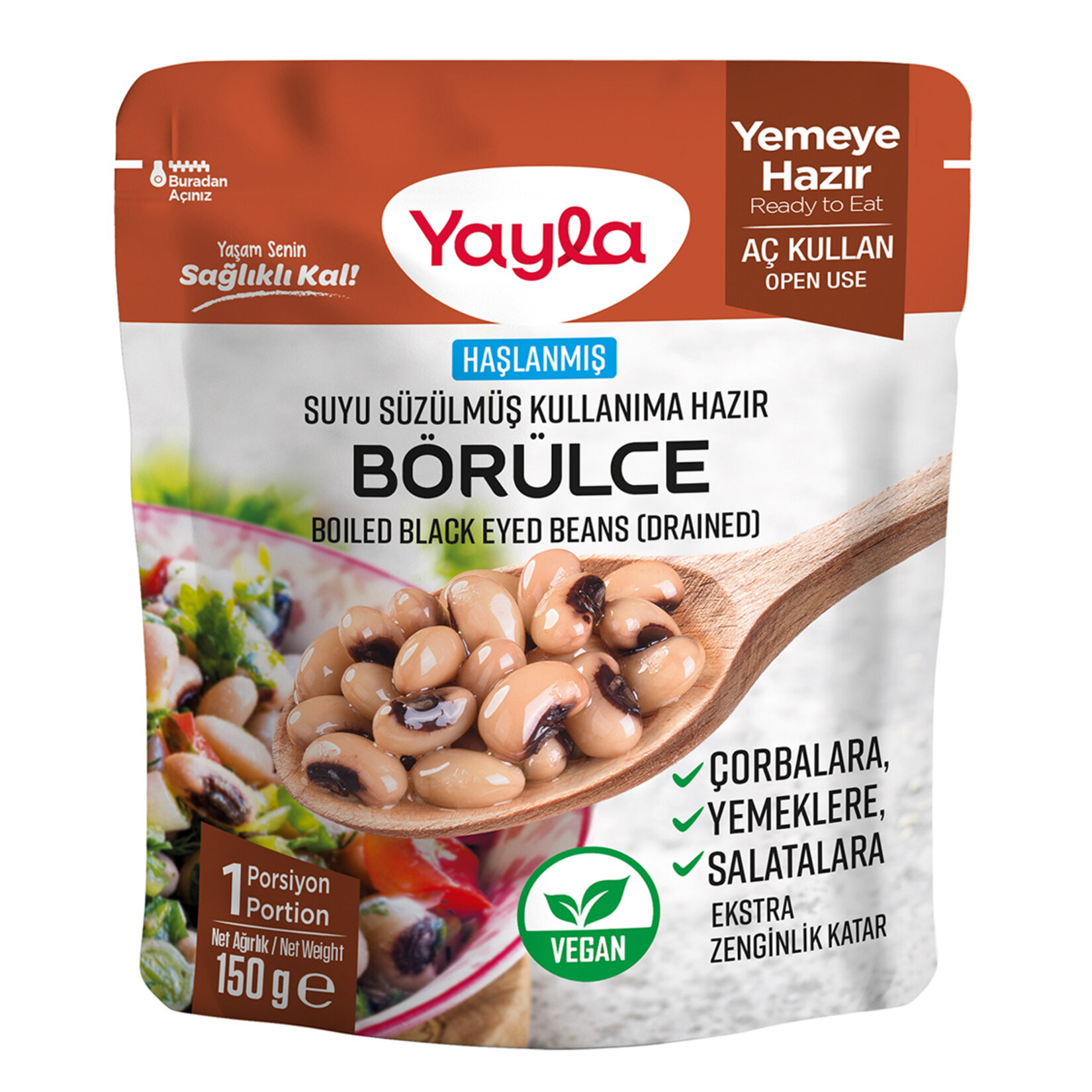Yayla Haşlanmış Suyu Süzülmüş Börülce 150 G - Görsel 1