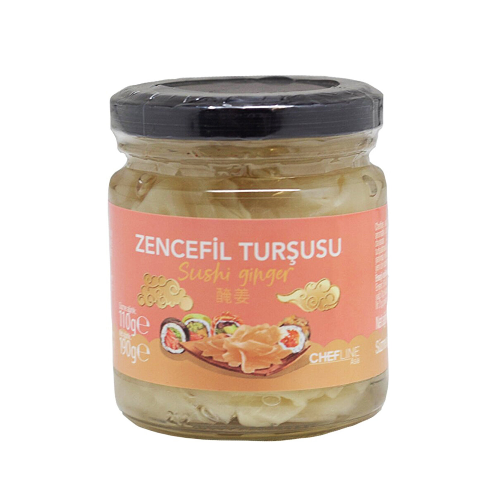 Chefline Asia Beyaz Zencefil Turşusu 190 G