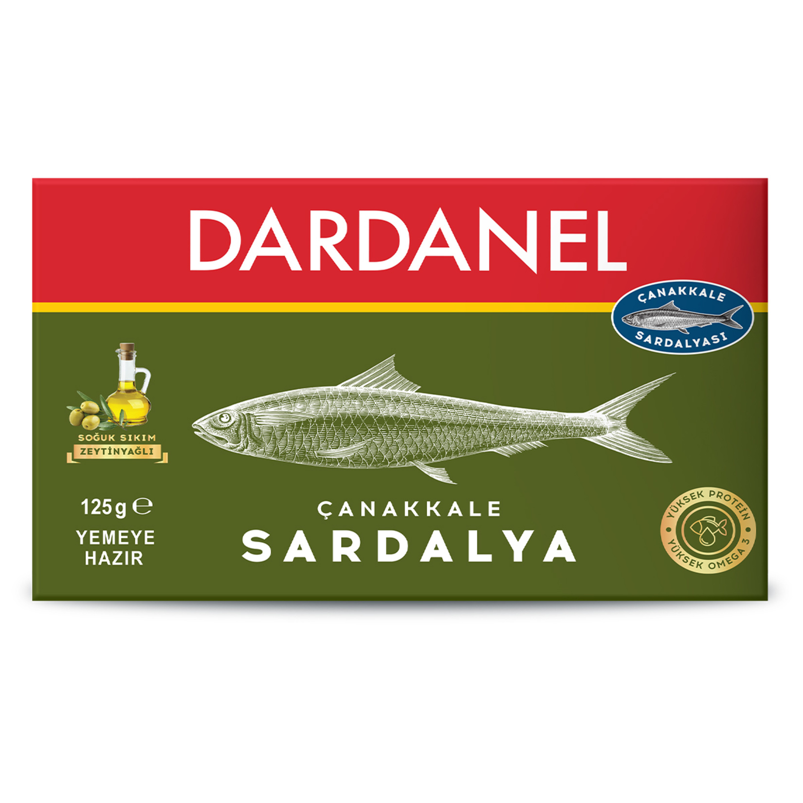 Dardanel Zeytinyağlı Sardalya 125 G - Görsel 1