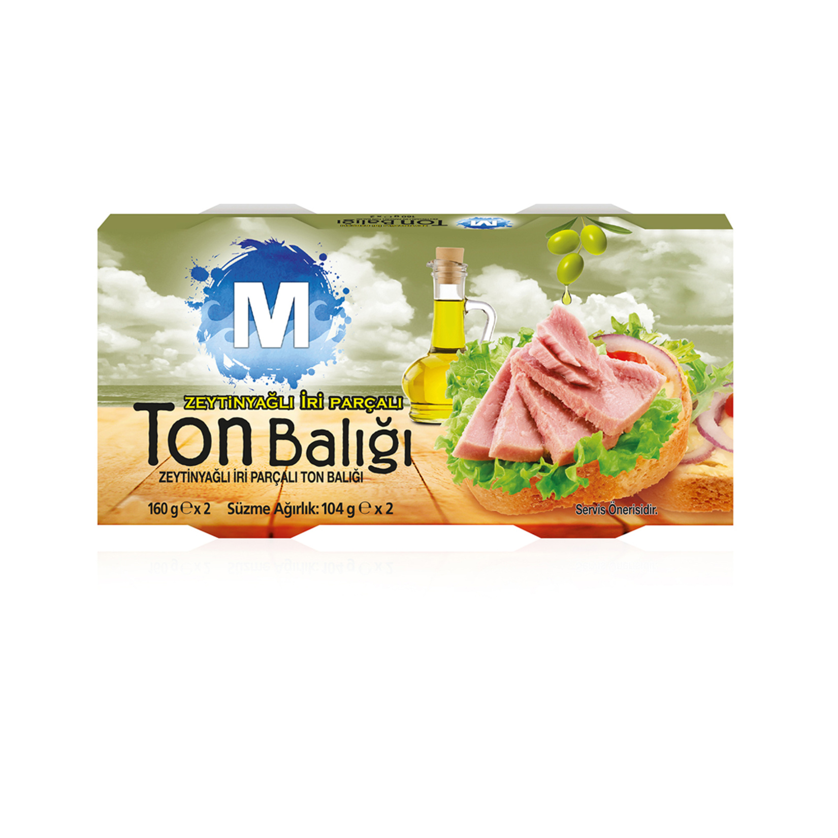 Migros Zeytinyağlı İri Parçalı Ton Balığı 2 x 160 G