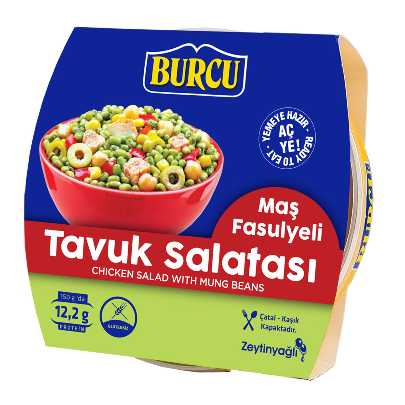 Burcu Maş Fasulyeli Tavuk Salatası 150 G - Görsel 1