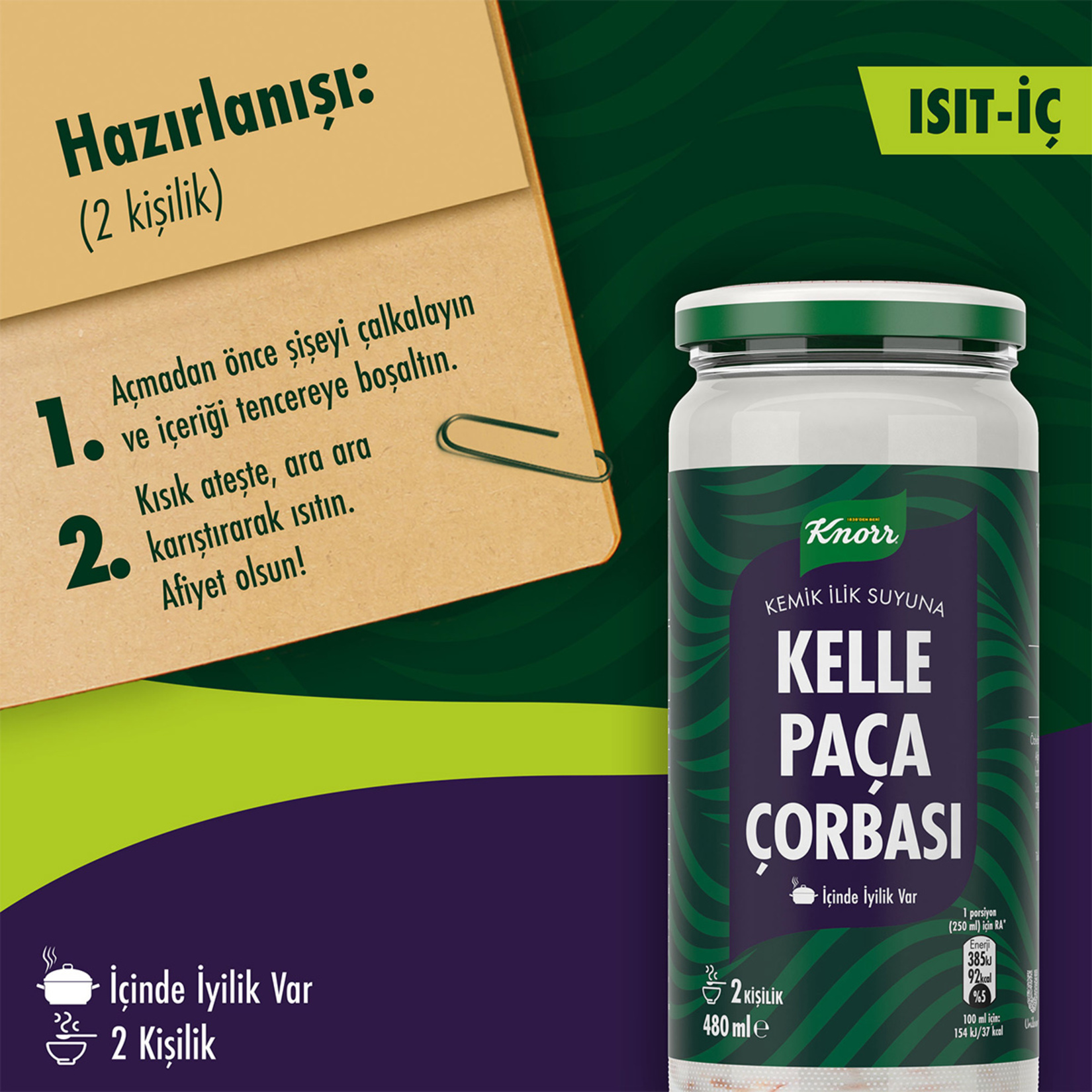 Knorr Kemik İlik Suyuna Kelle Paça Çorbası 480 Ml - Görsel 3