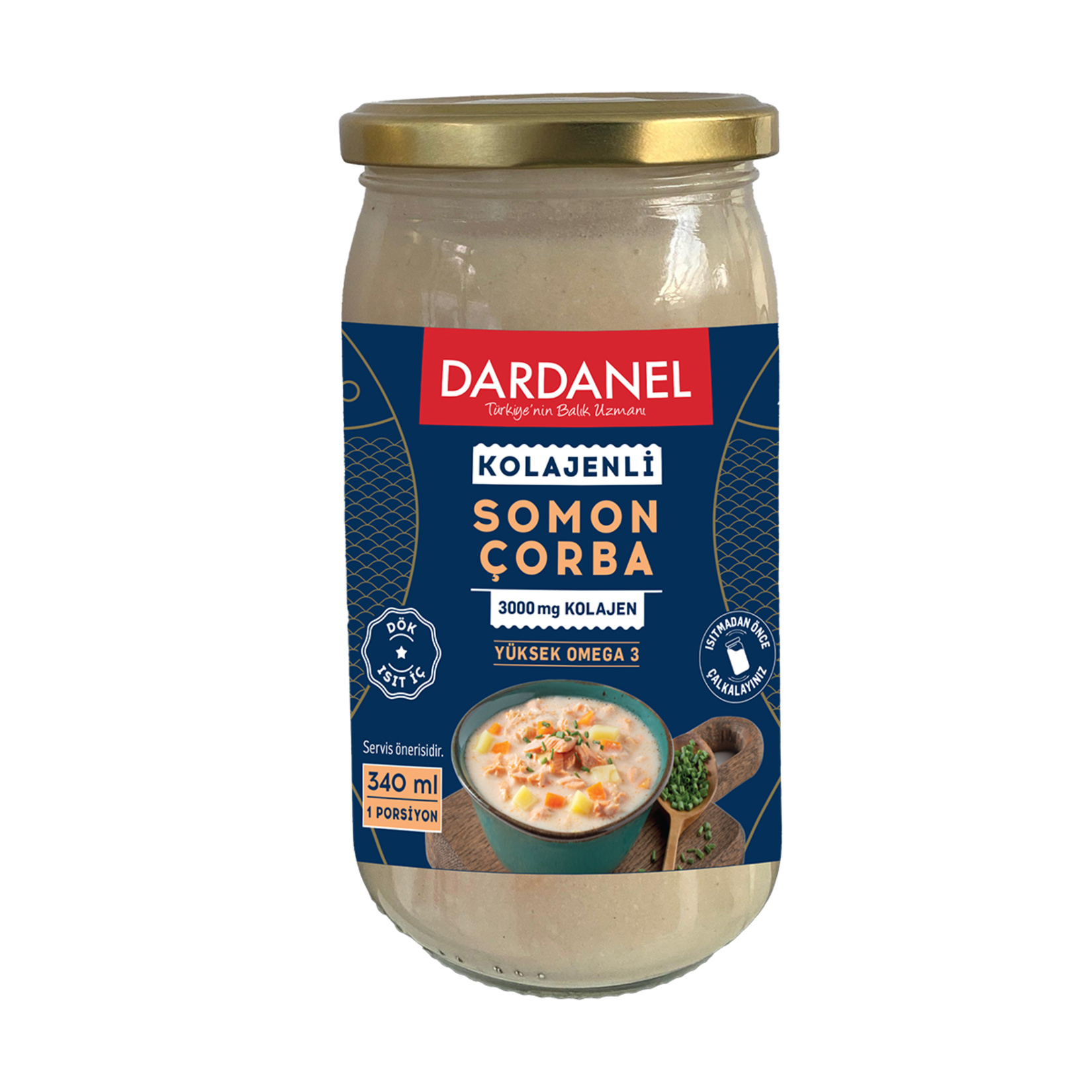 Dardanel Kolajenli Somon Çorba 340 Ml - Görsel 1