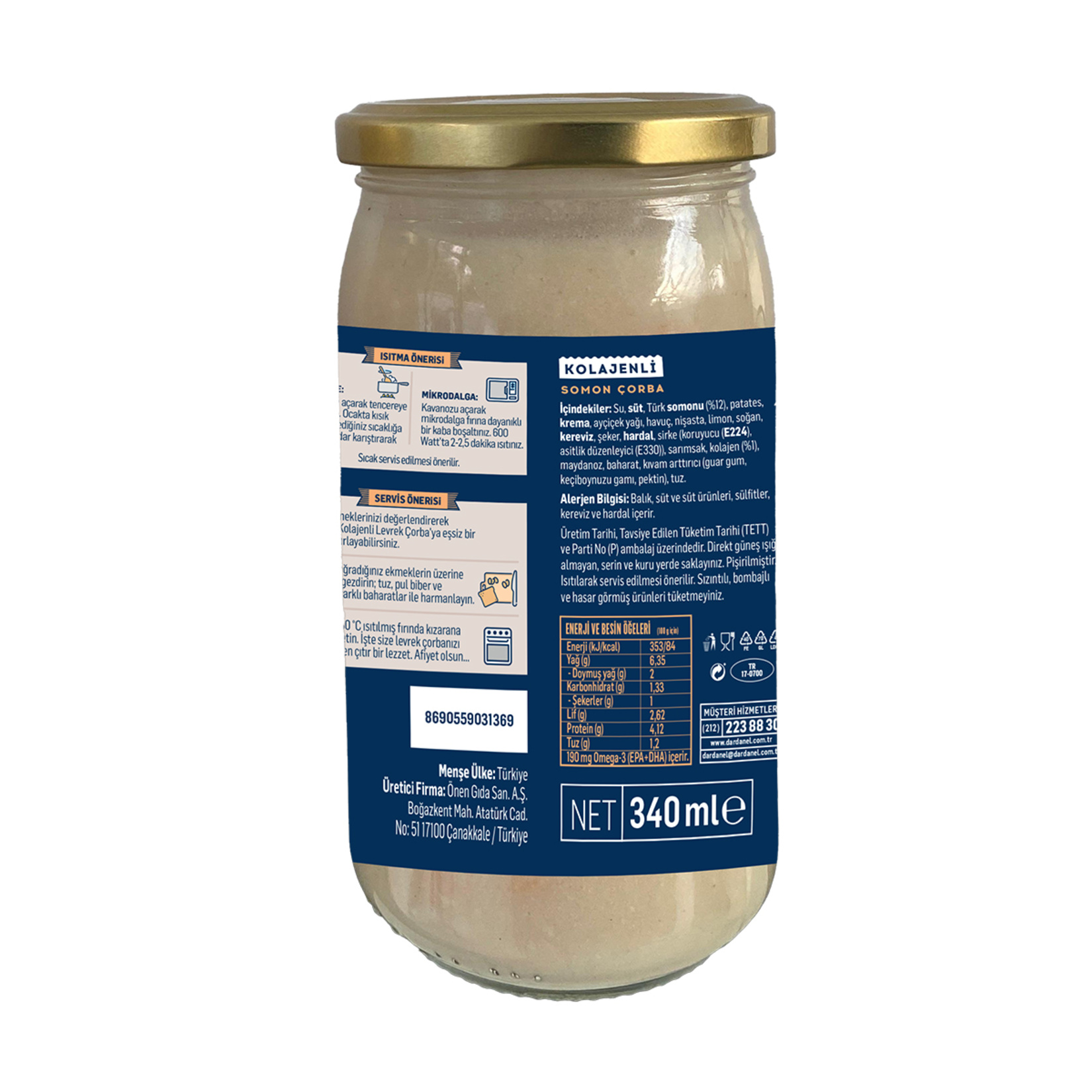 Dardanel Kolajenli Somon Çorba 340 Ml - Görsel 2