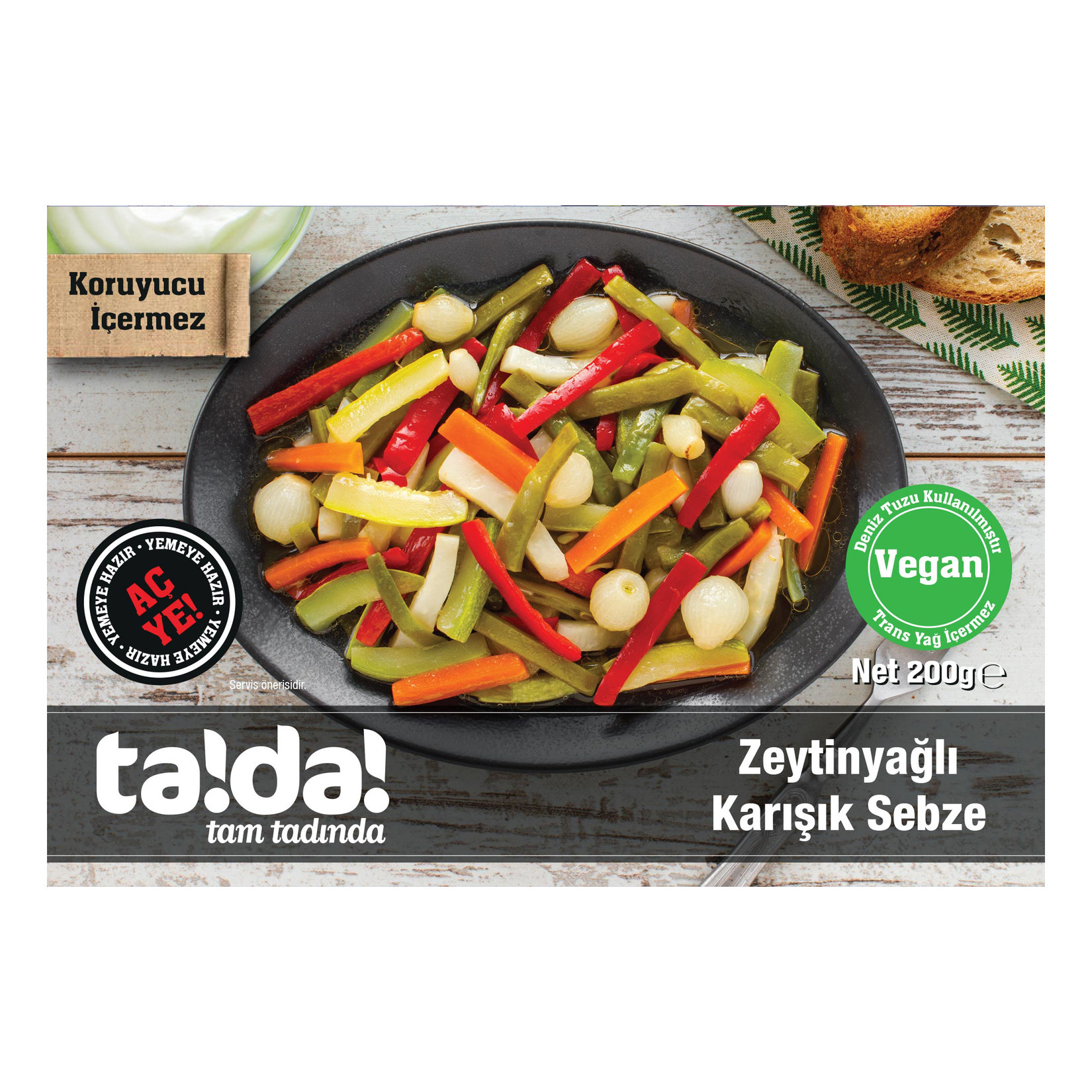 Tada Zeytinyağlı Karışık Sebze 200 G