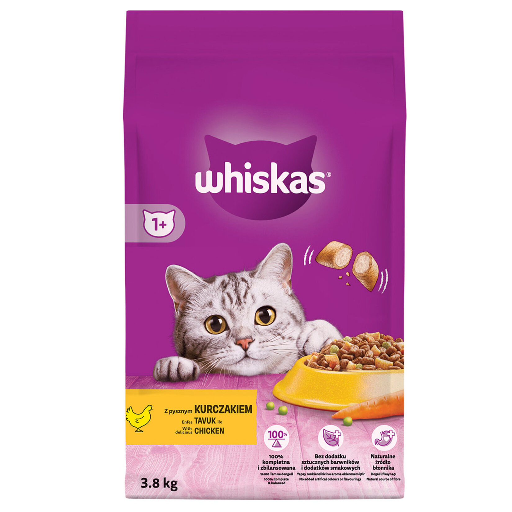 Whiskas Tavuklu Kuru Mama 3.8 Kg
