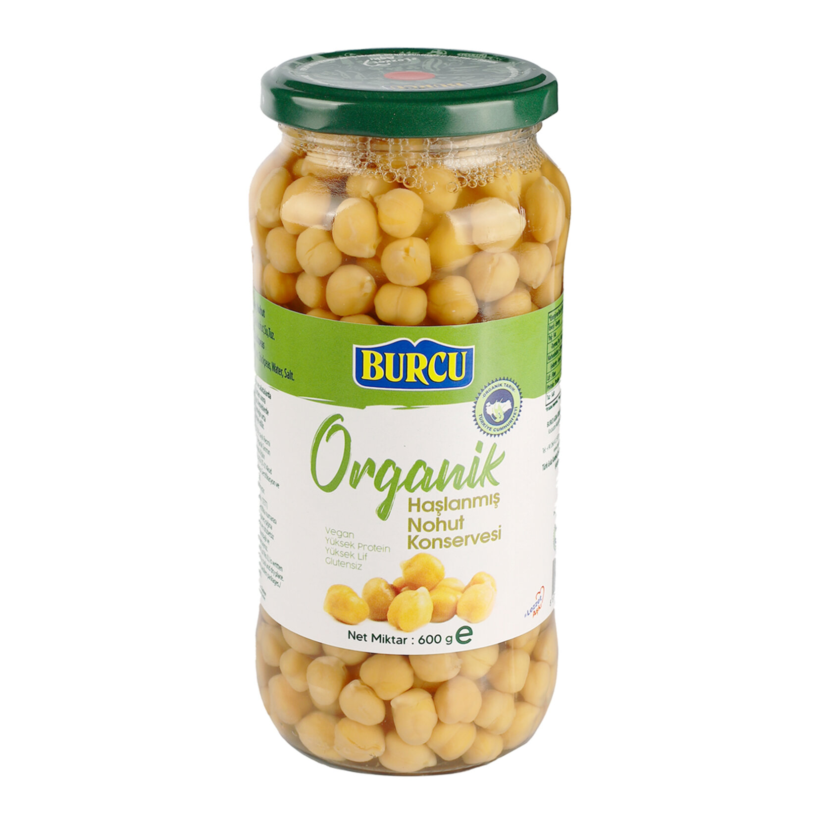 Burcu Organik Haşlanmış Nohut 600 G - Görsel 1