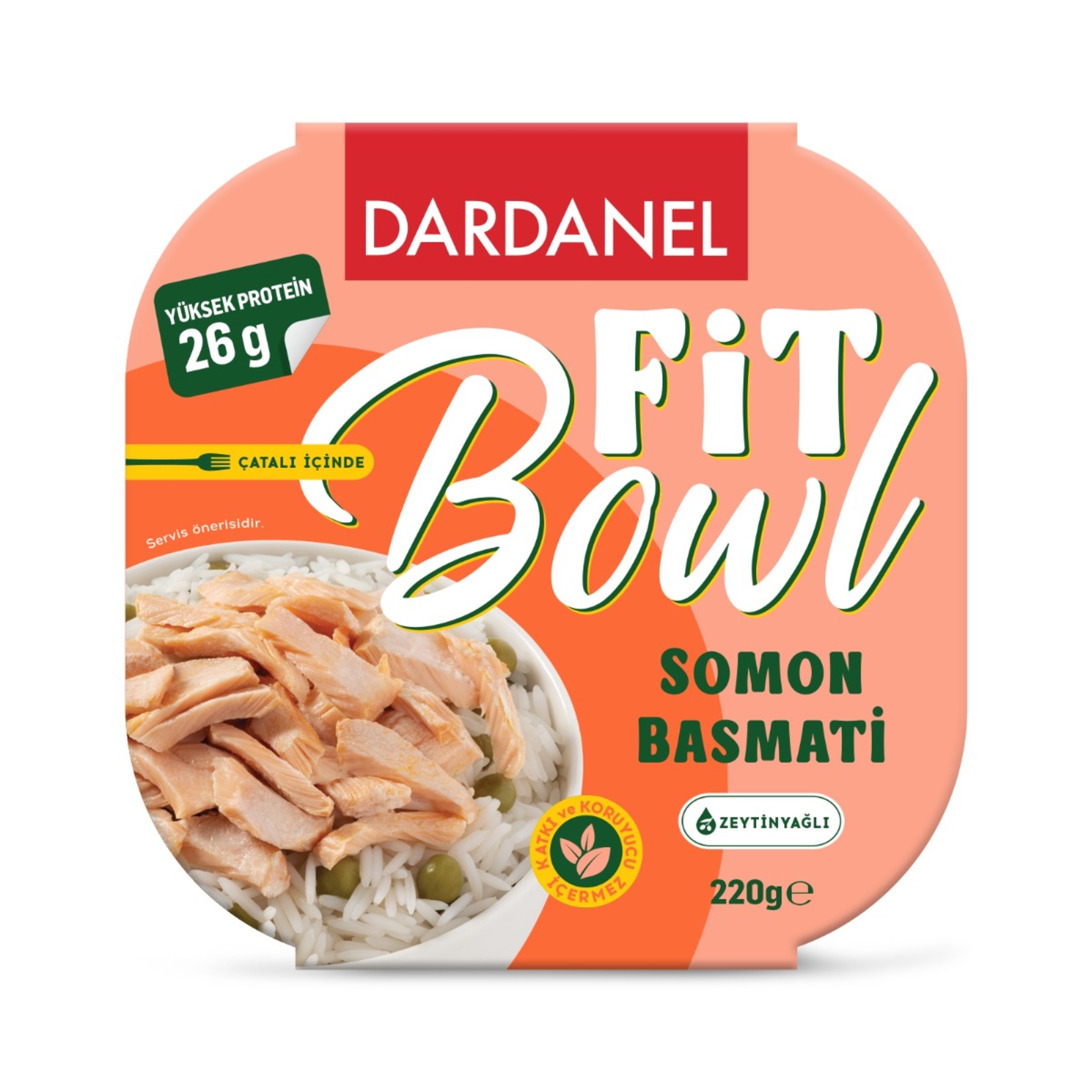 Dardanel Fit Bowl Somonlu Basmati Pilav 220 G
