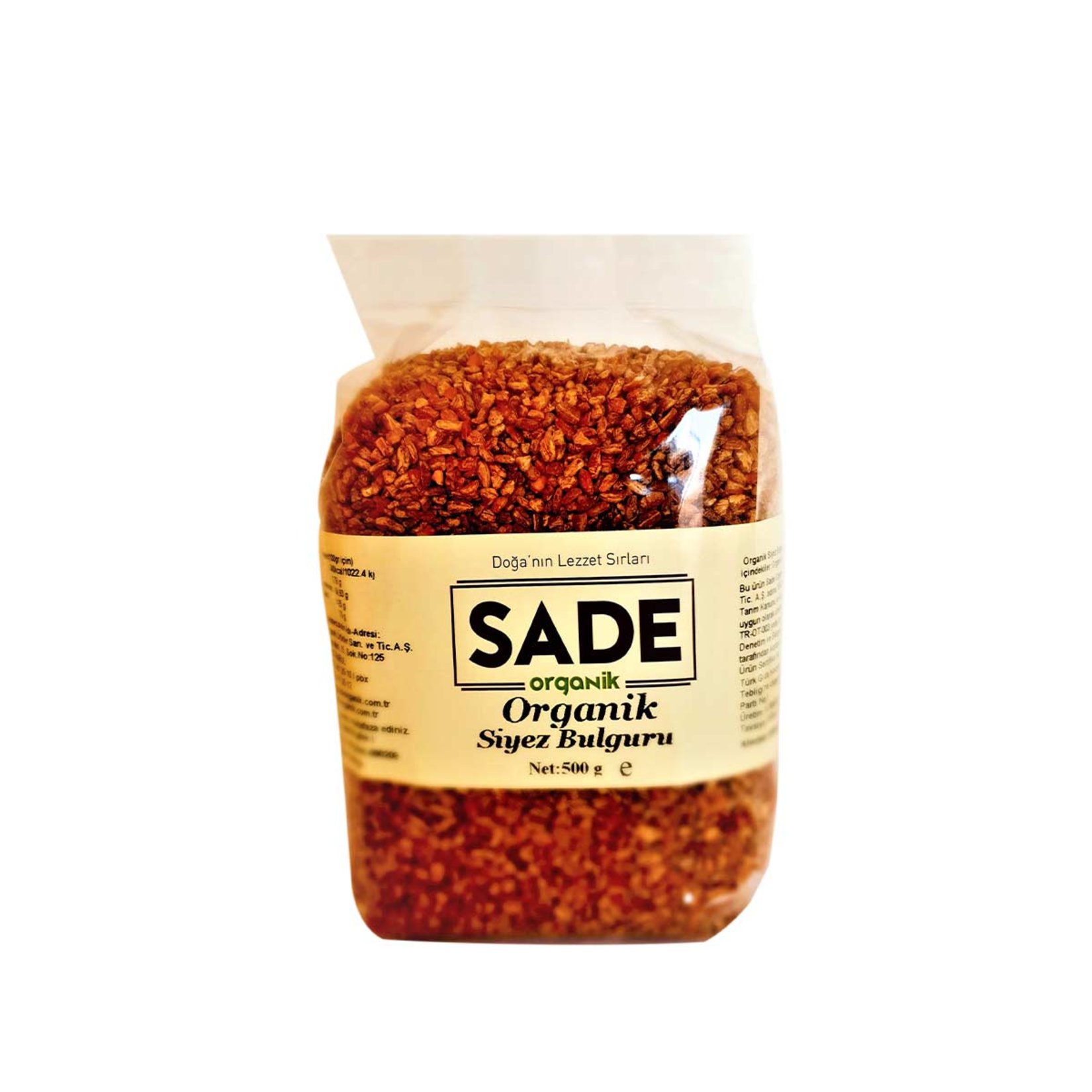 Sade Organik Siyez Bulguru 500G