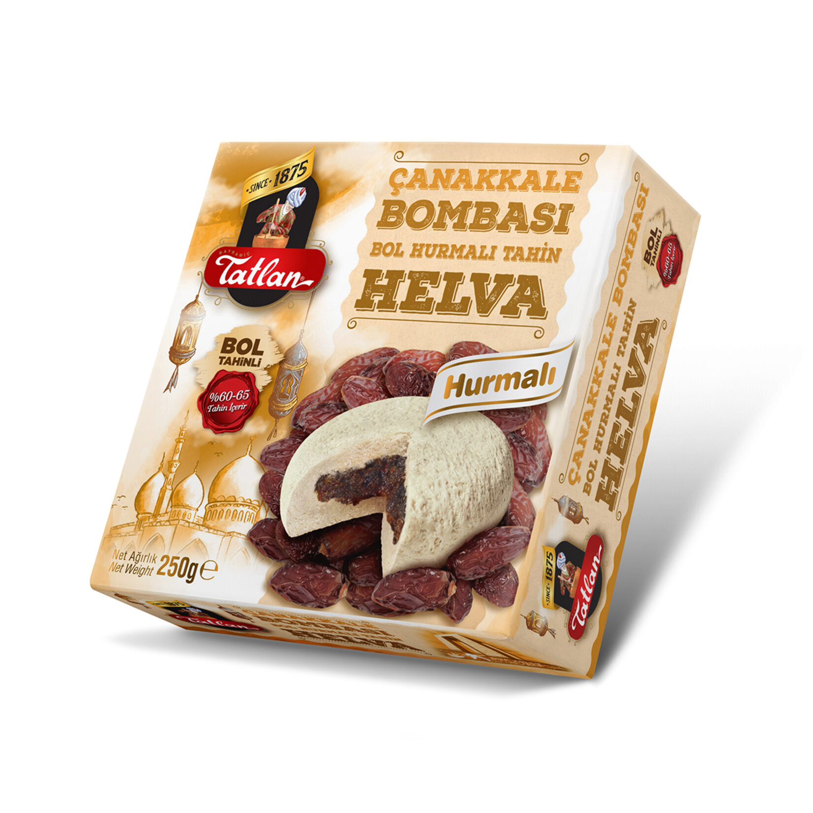 Tatlan Çanakkale Bombası Hurmalı Helva 250 G - Görsel 1