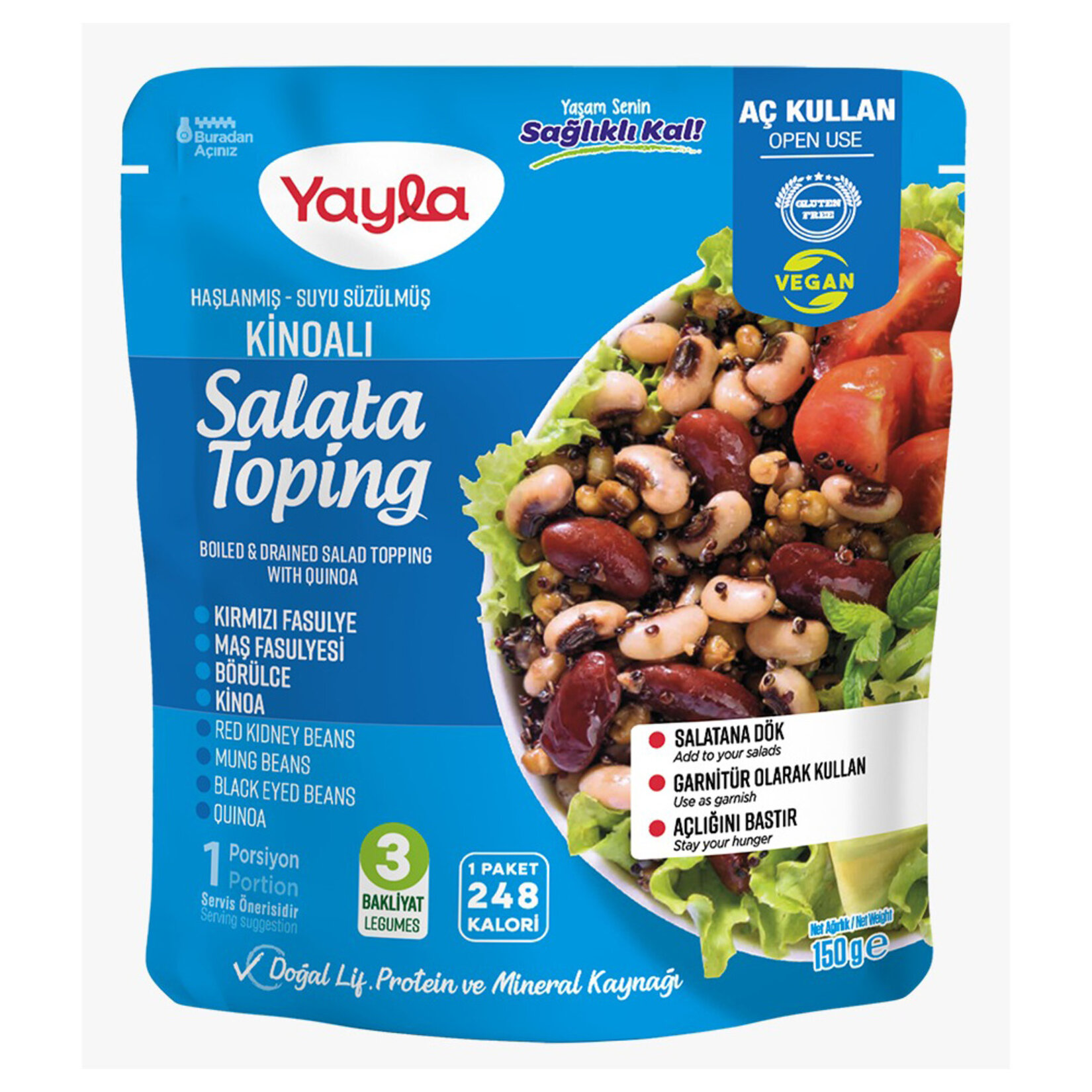 Yayla Kinoalı Salata Toping 150 G