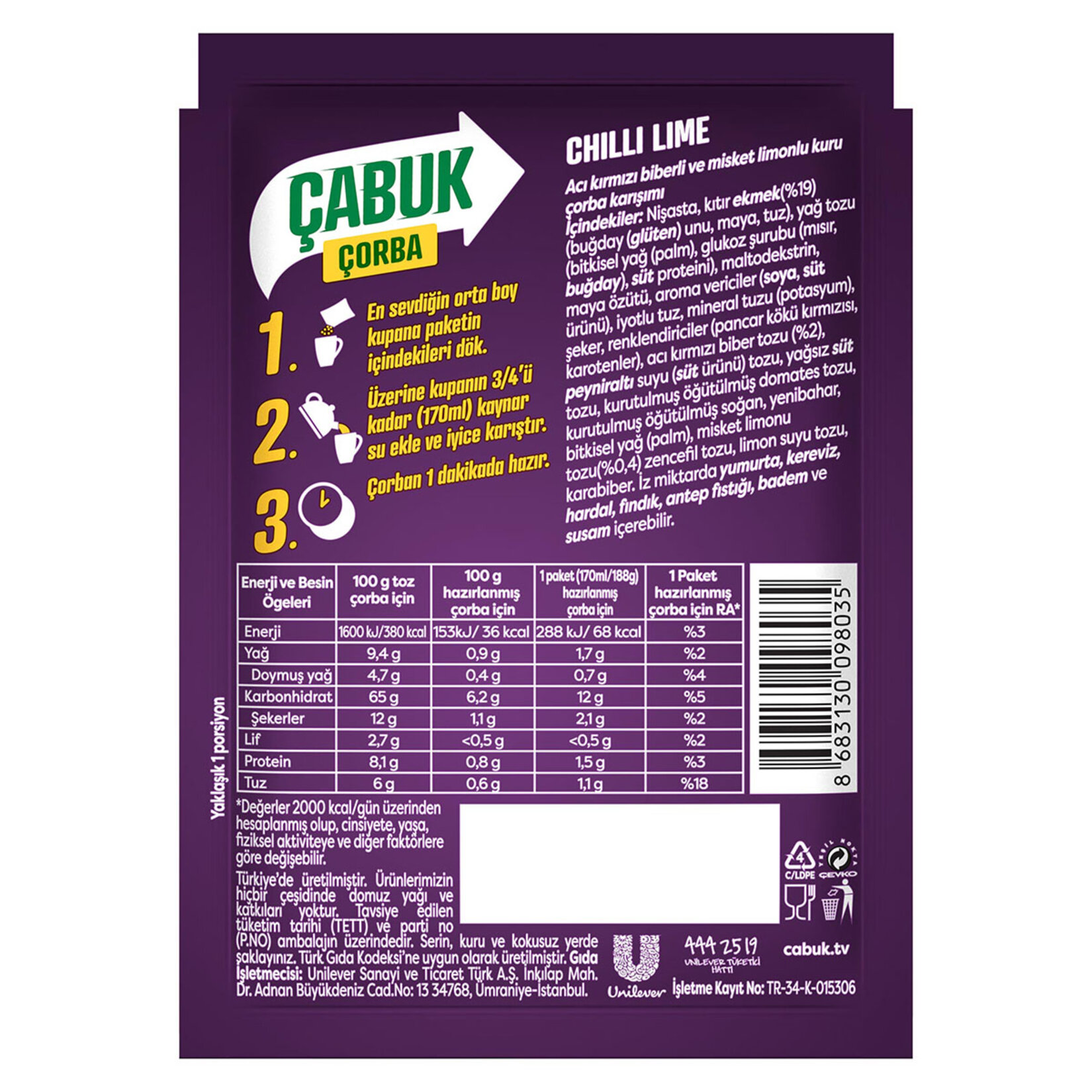 Knorr Çabuk Çorba Twist Chilli Lime 18 G - Görsel 5