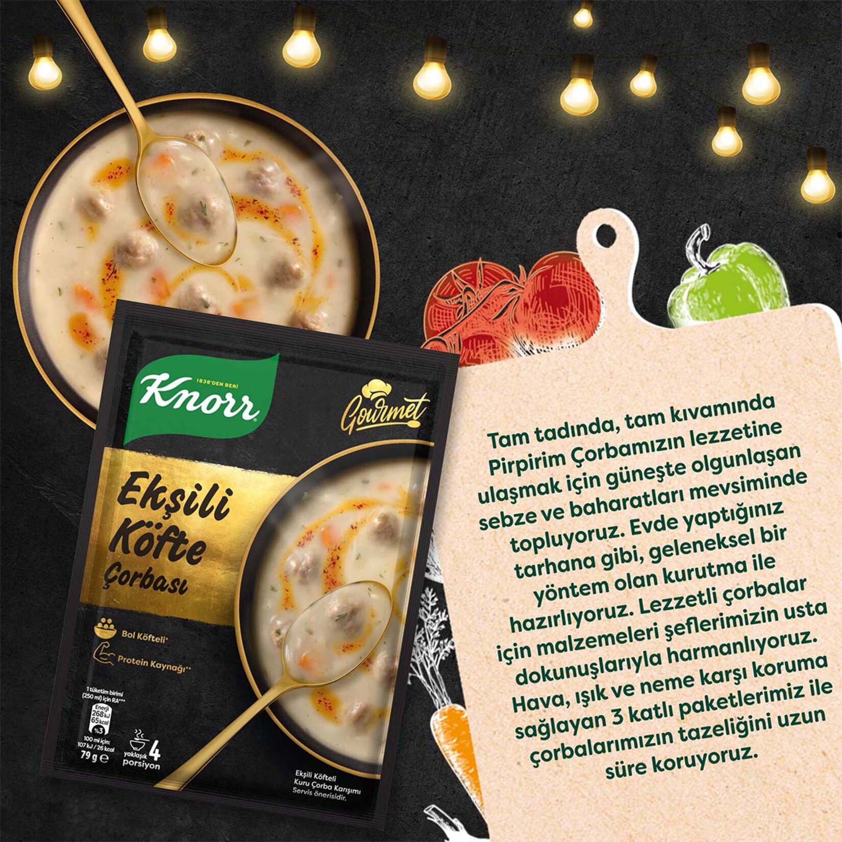 Knorr Gurme Ekşili Köfte Çorbası 79 G - Görsel 4