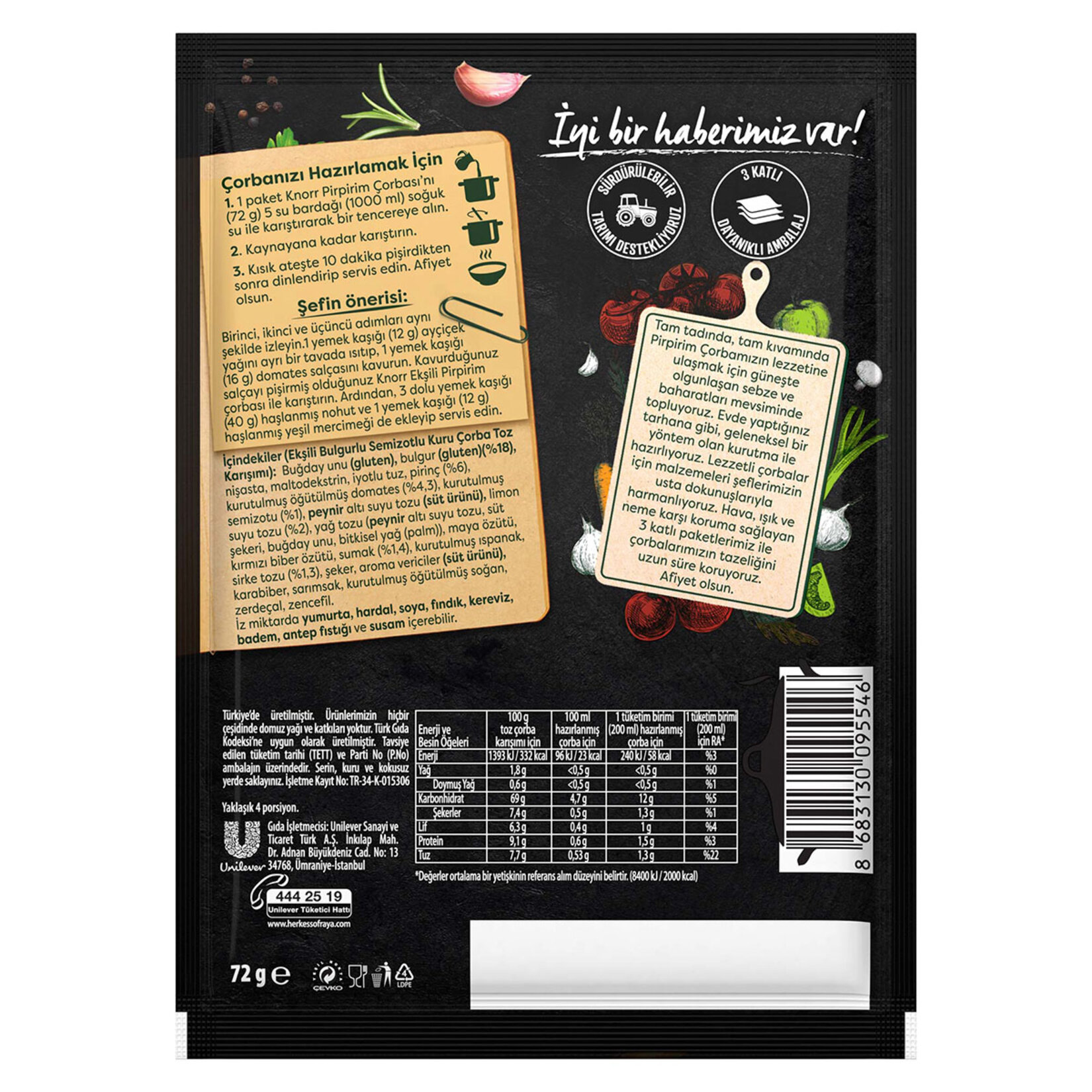 Knorr Gourmet Pirpirim Çorbası 72 G - Görsel 5