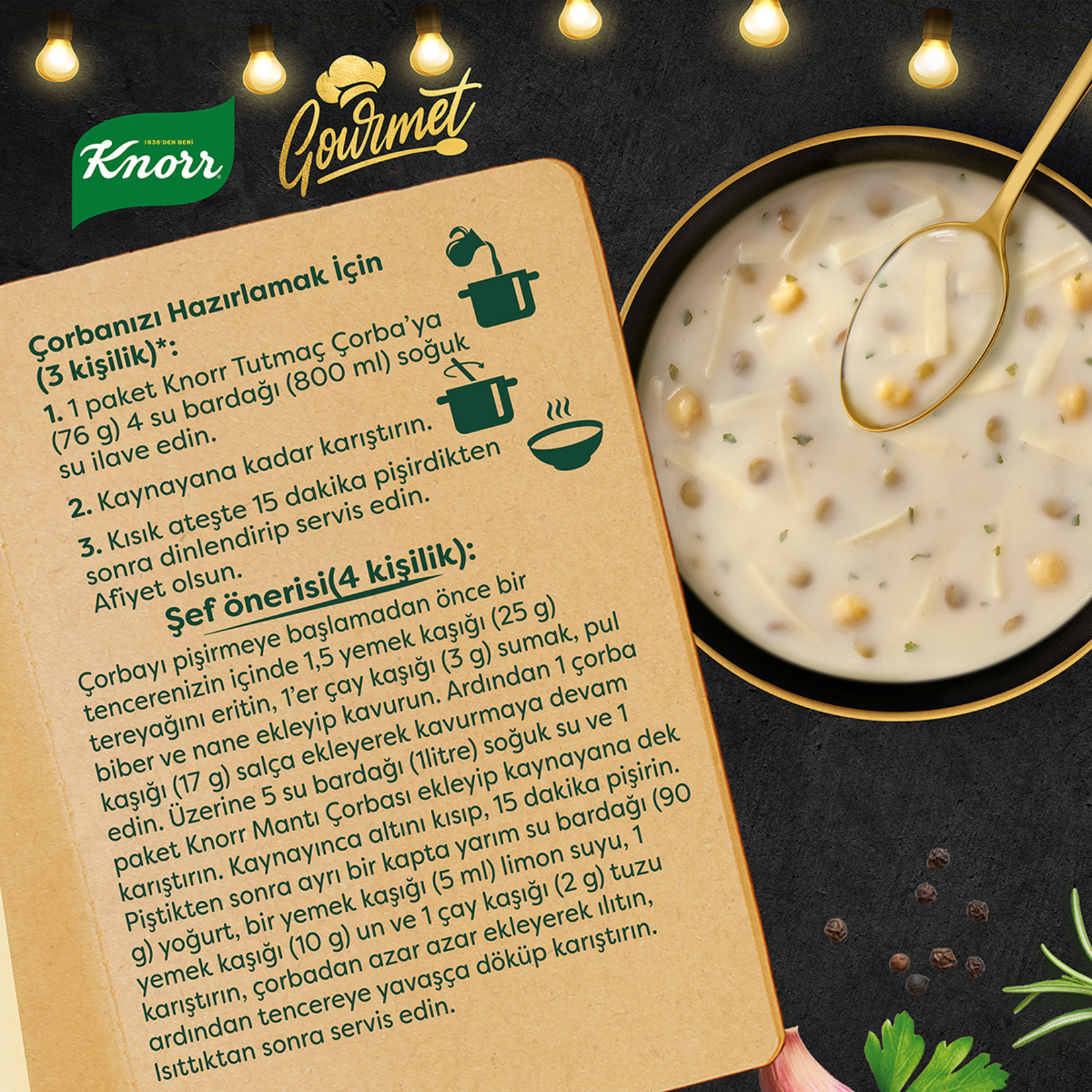 Knorr Gourmet Tutmaç Çorbası 76 G - Görsel 4