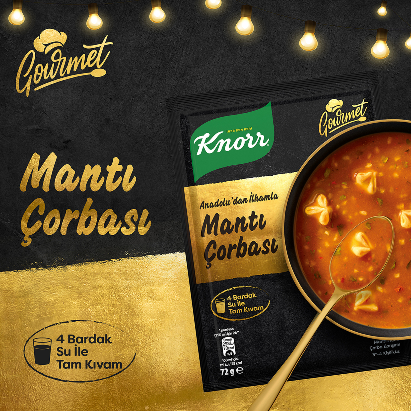 Knorr Mantı Çorbası Gourmet 72 G - Görsel 3