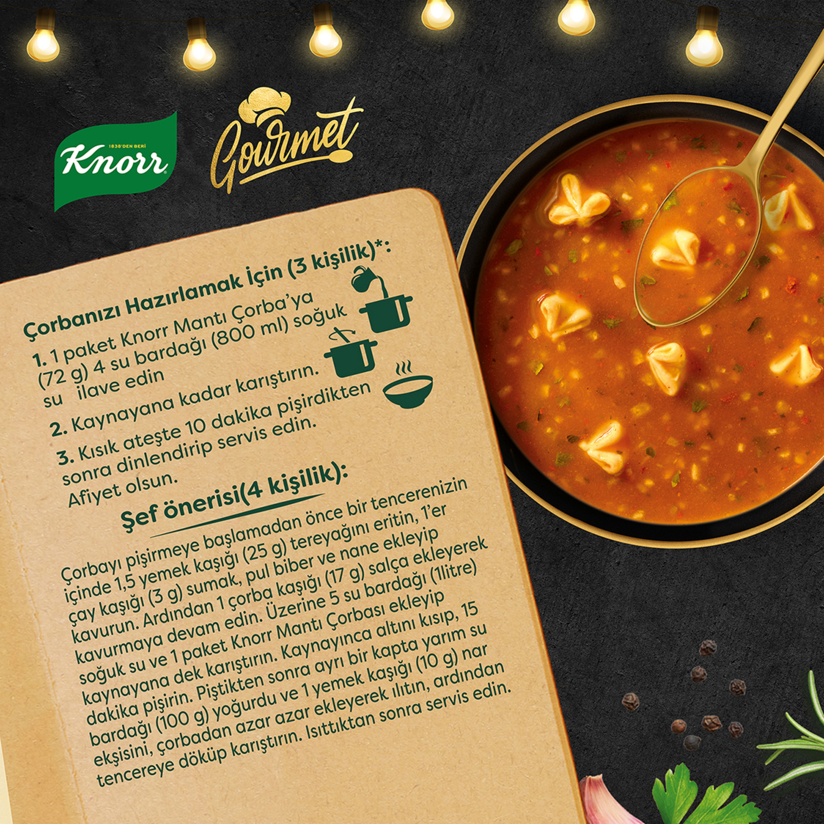 Knorr Mantı Çorbası Gourmet 72 G - Görsel 4