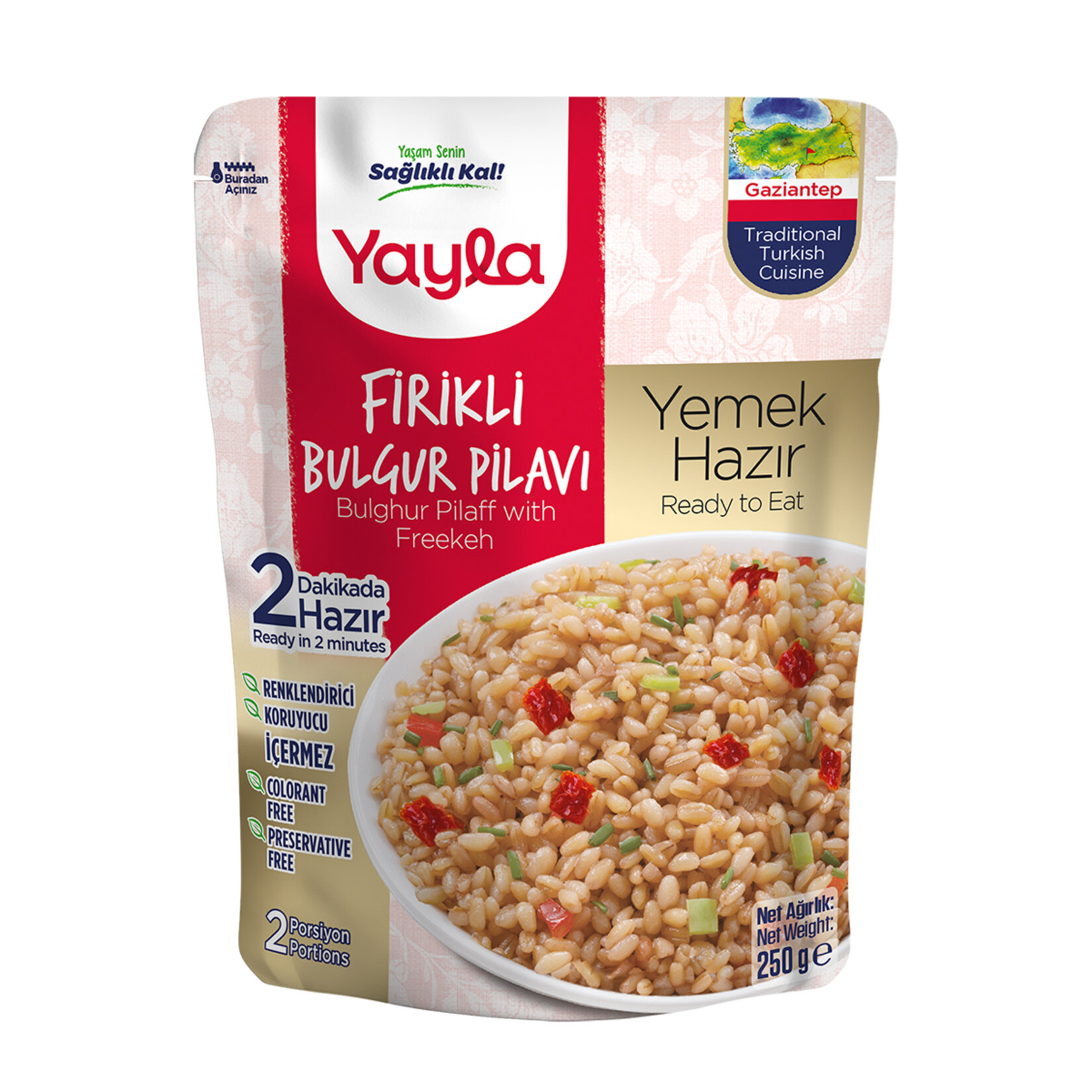 Yayla Yemek Hazır Firikli Bulgur Pilavı 250 G