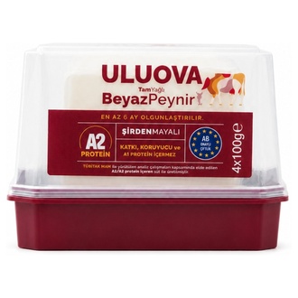 Uluova Tam Yağlı Beyaz Peynir 4'lü 100 g