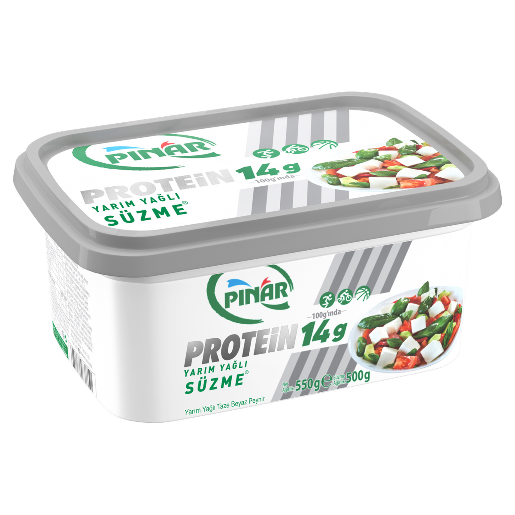 Pınar Yüksek Proteinli Süzme Peynir 500 G