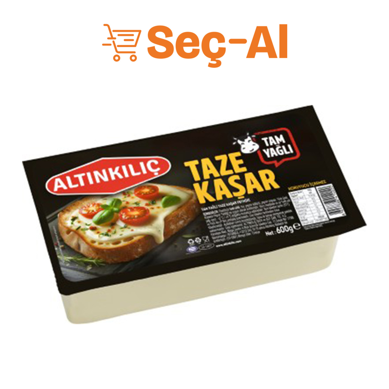 Altınkılıç Tam Yağlı Taze Kaşar 600 G - Görsel 1