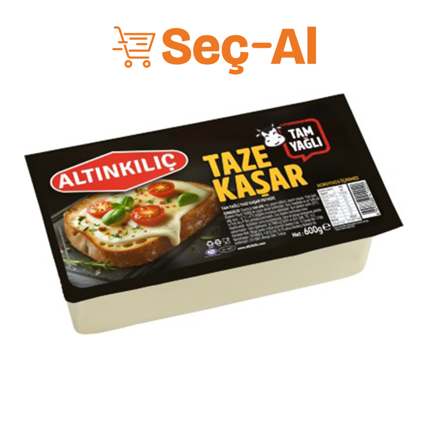 Altınkılıç Tam Yağlı Taze Kaşar 600 G - Görsel 1