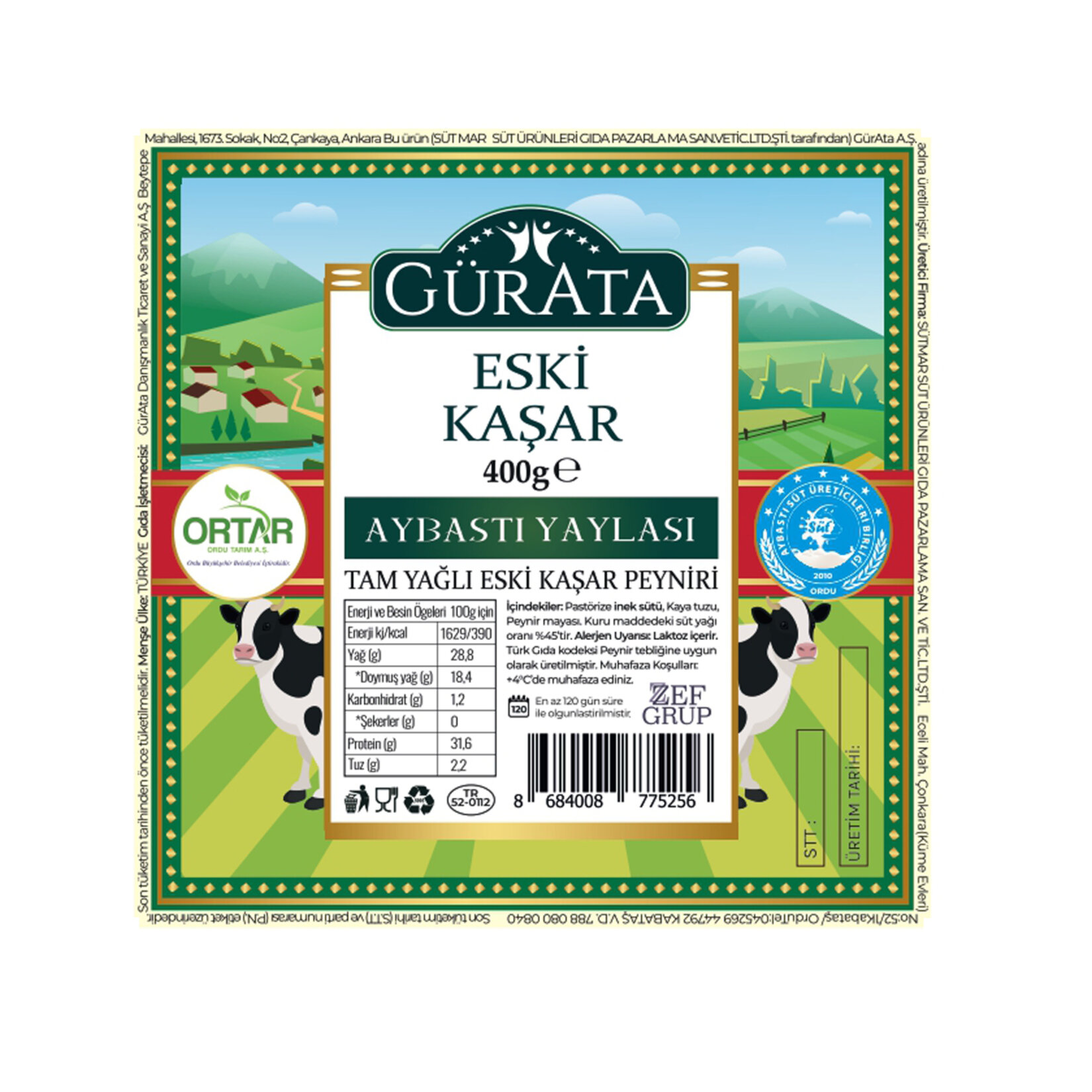 Gürata Eski Kaşar 400 G