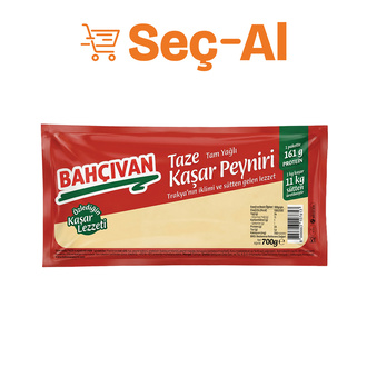 Bahçıvan Kaşar Peyniri Taze 700 G