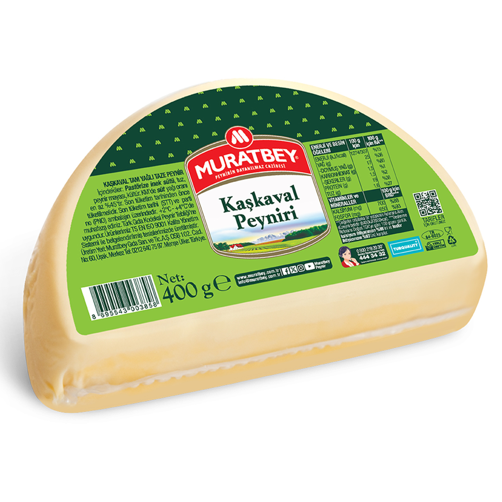 Muratbey Kaşkaval Peyniri 400 G