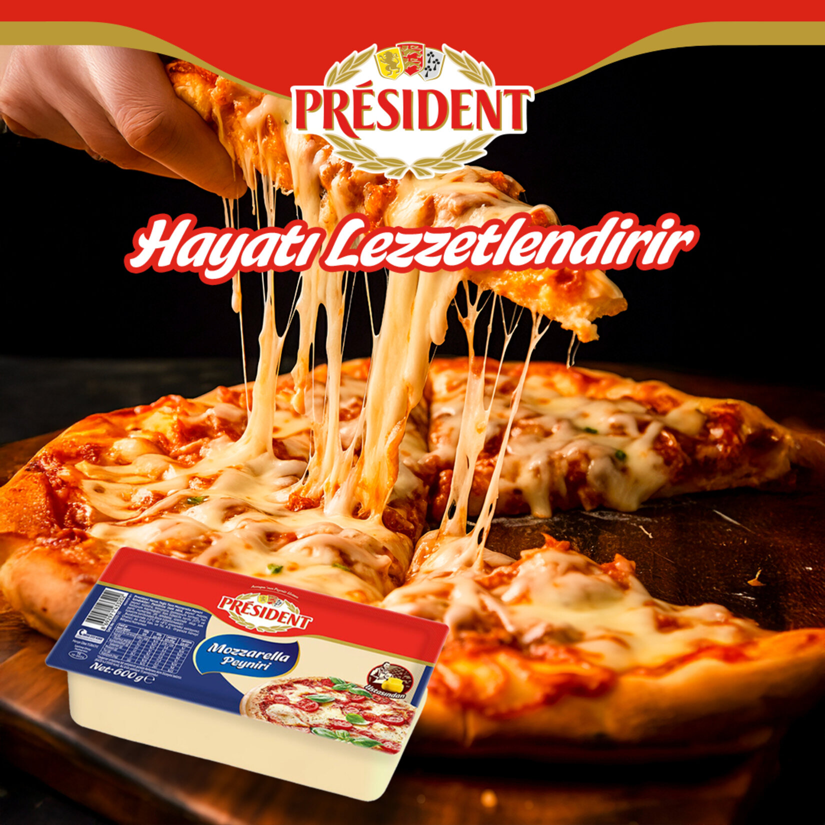 President Mozzarella Peyniri 600 G - Görsel 2