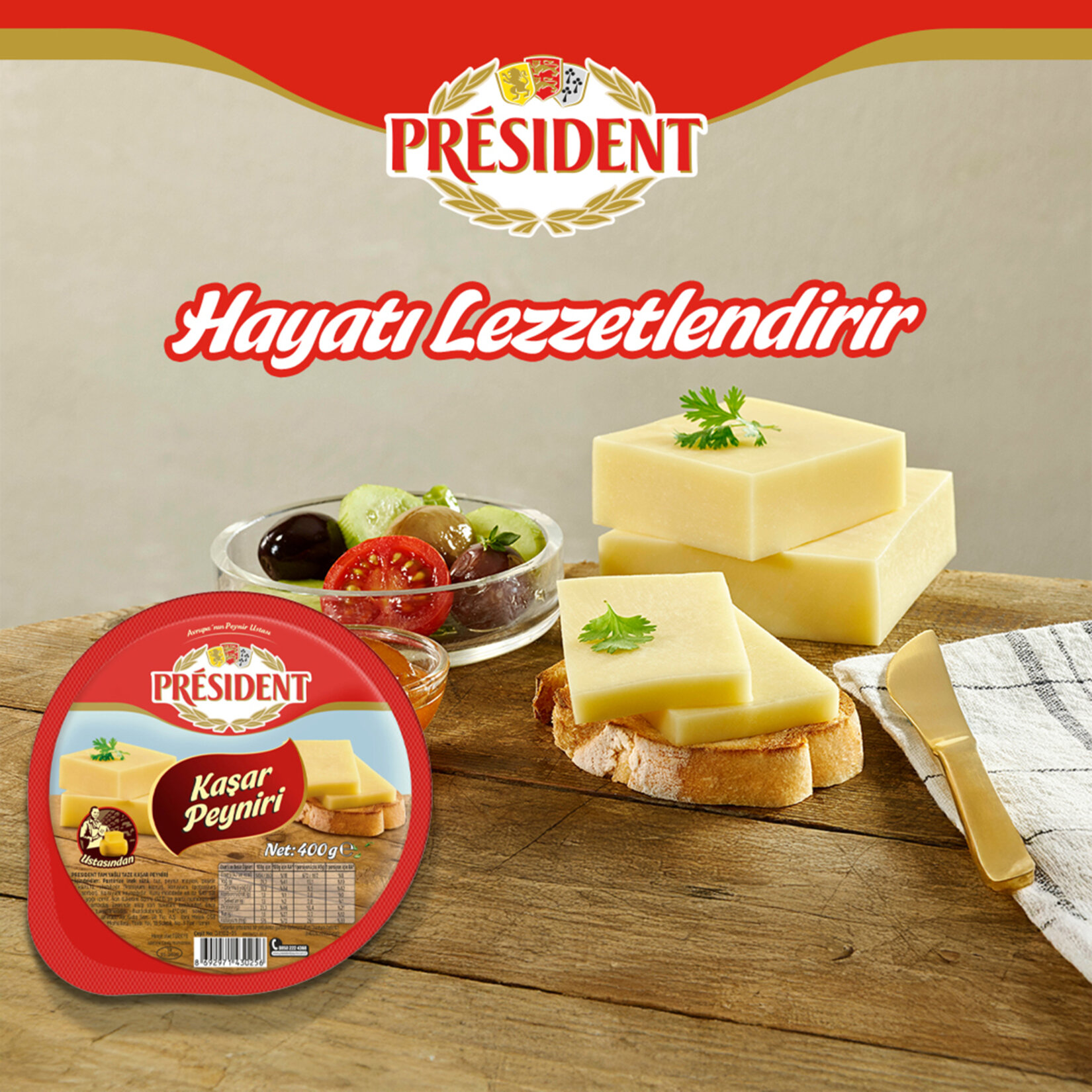President Kaşar Peyniri 400G - Görsel 2