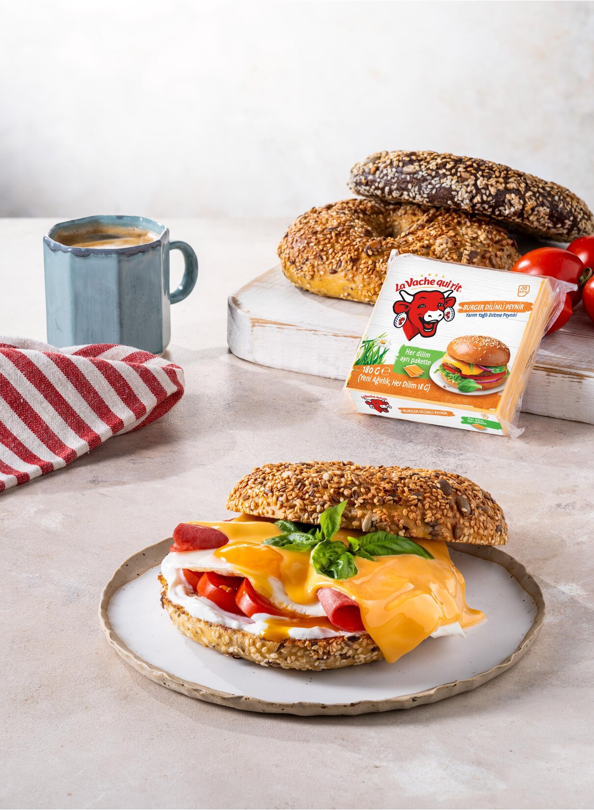 La Vache Qui Rit Cheddarlı Burger Dilimli Peynir 180 G - Görsel 2