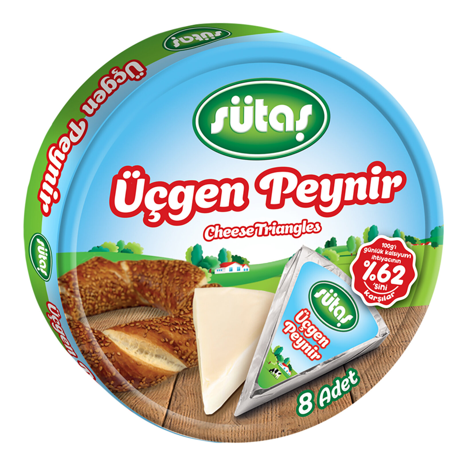 SÜTAŞ ÜÇGEN PEYNİR 8ADET 100G