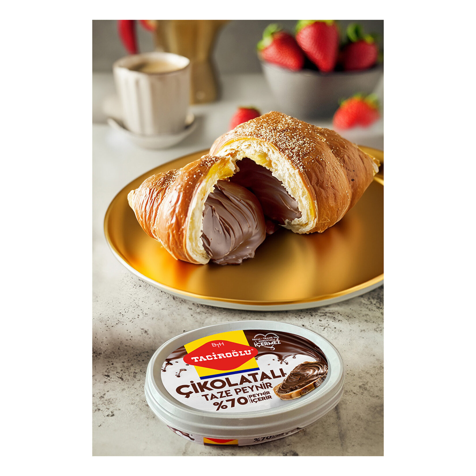 Taciroğlu Çikolatalı Yarım Yağlı Taze Peynir 150 G - Görsel 4