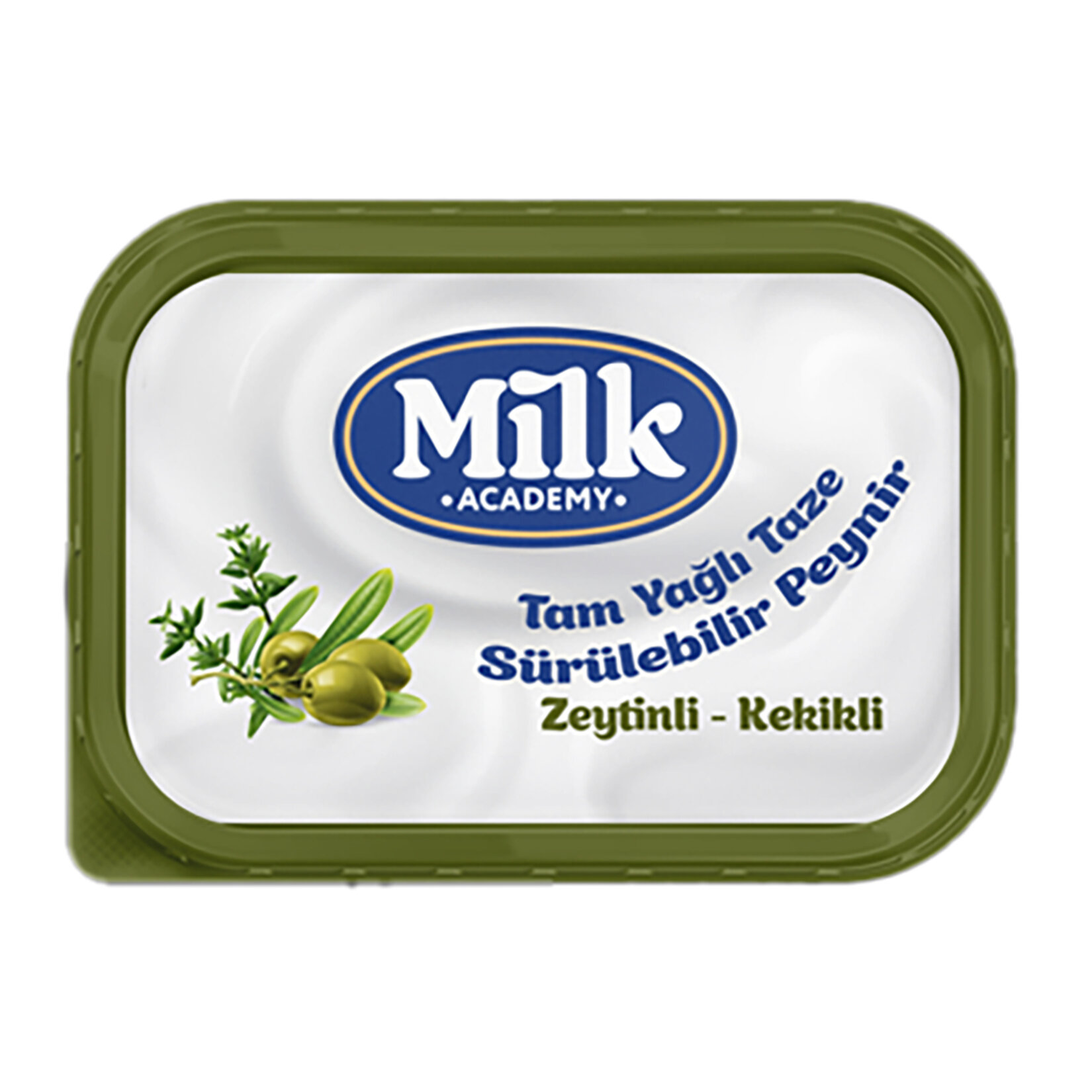 Milk Academy Zeytinli Kekikli Tam Yağlı Taze Sürülebilir Peynir 180 G